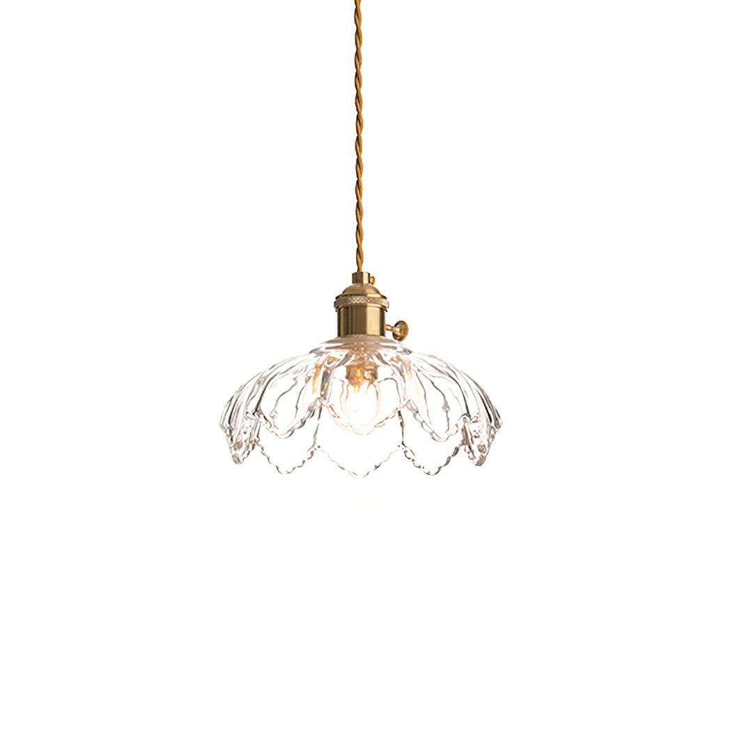 Limea Green Glass Flower Pendant Light - Letslighting