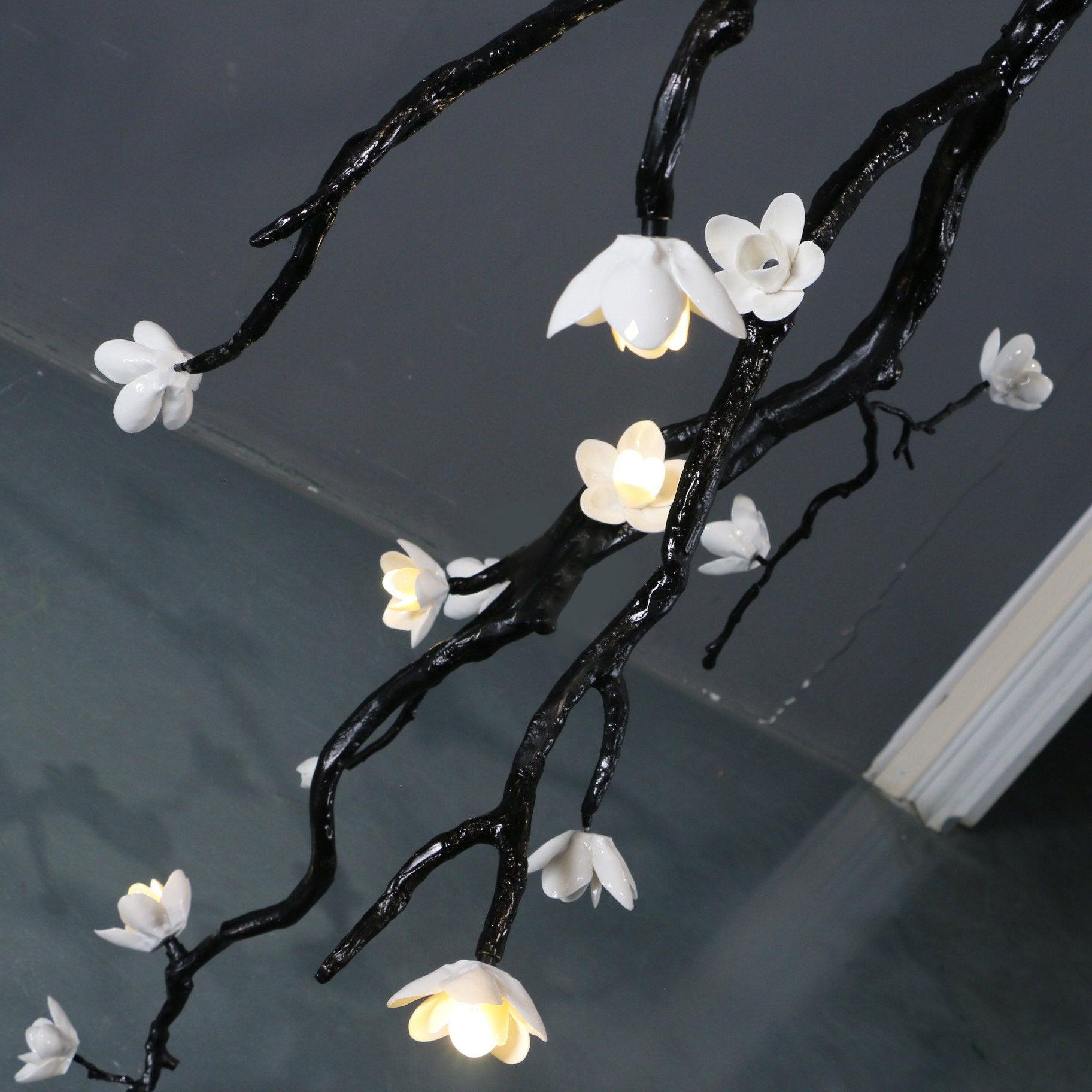 Large Long Branch Flower Chandelier - Letslighting