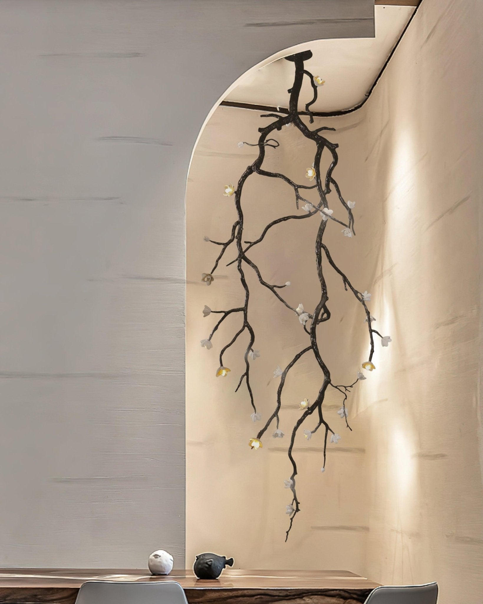 Large Long Branch Flower Chandelier - Letslighting