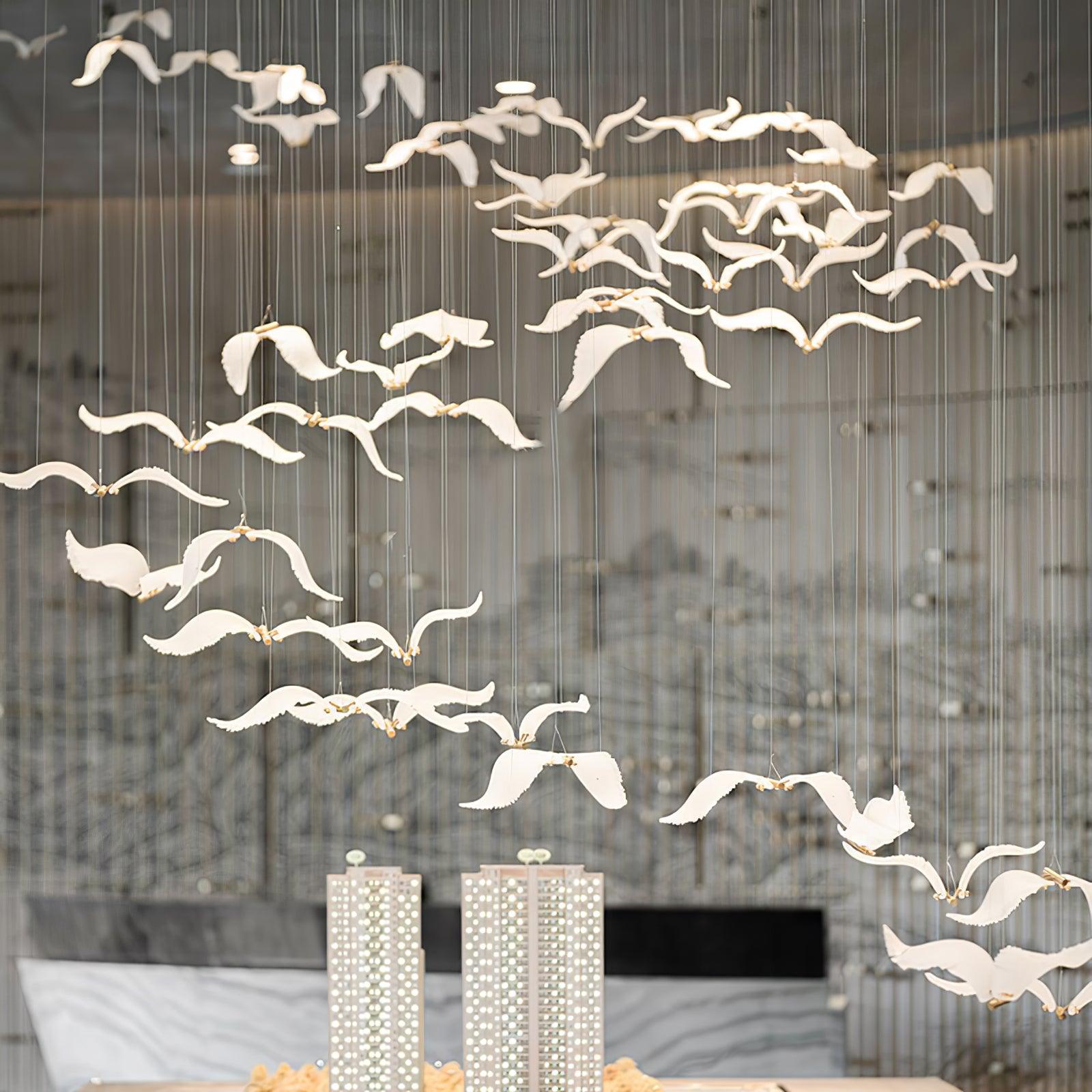 Acariel Luxury Large Seagull Glass Chandelier - Letslighting