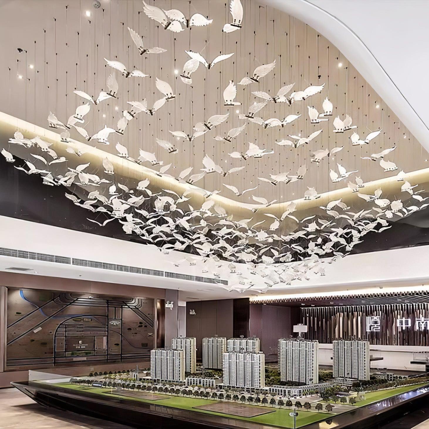 Acariel Luxury Large Seagull Glass Chandelier - Letslighting