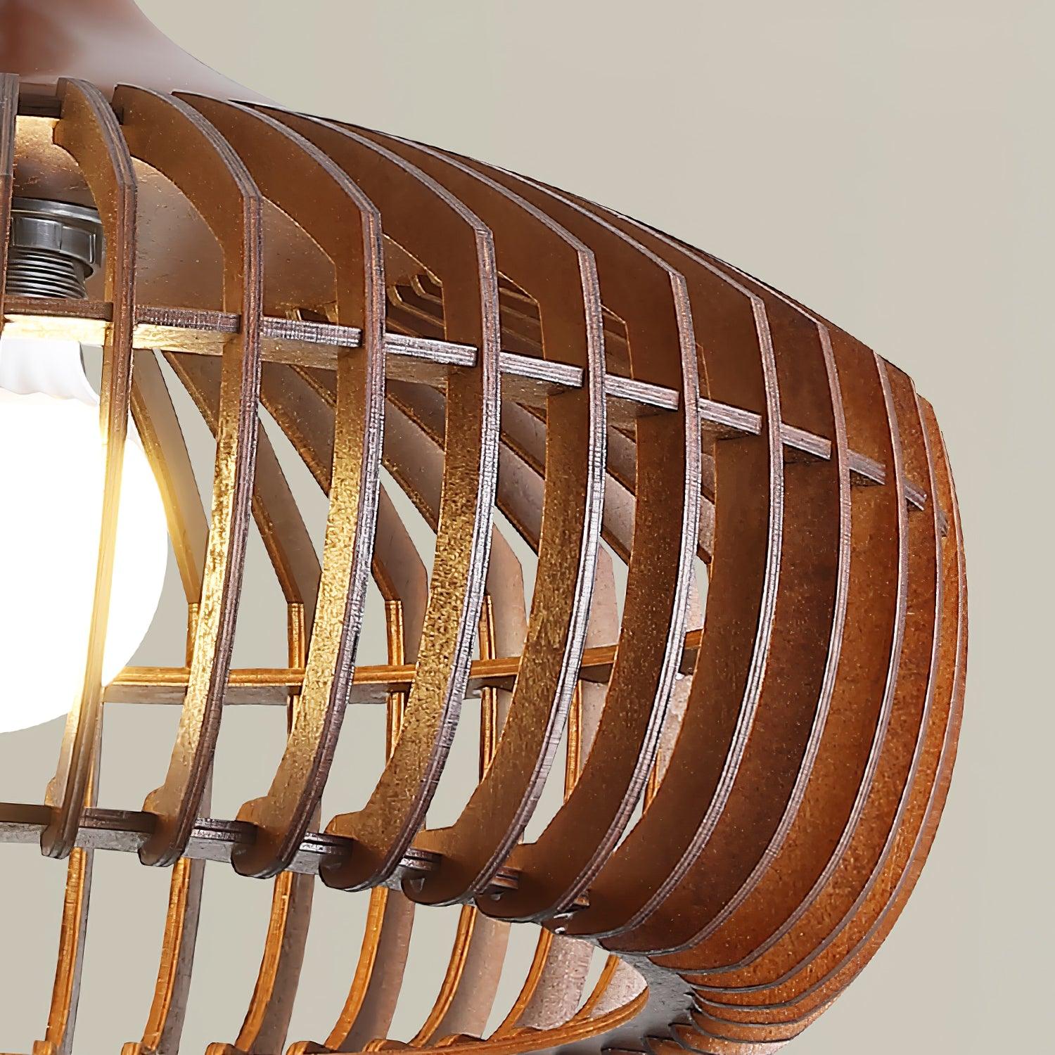 Lattice Nest Wooden Pendant Lamp - Letslighting
