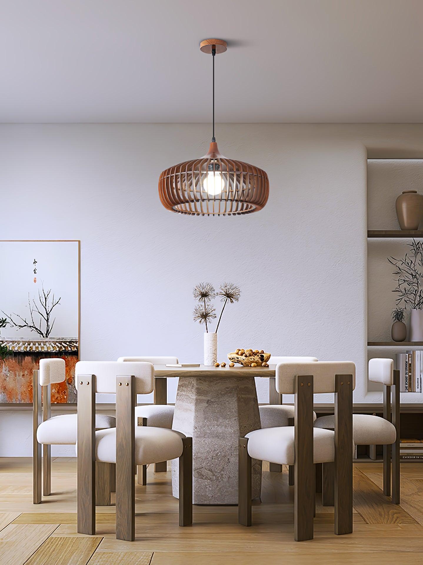 Lattice Nest Wooden Pendant Lamp - Letslighting