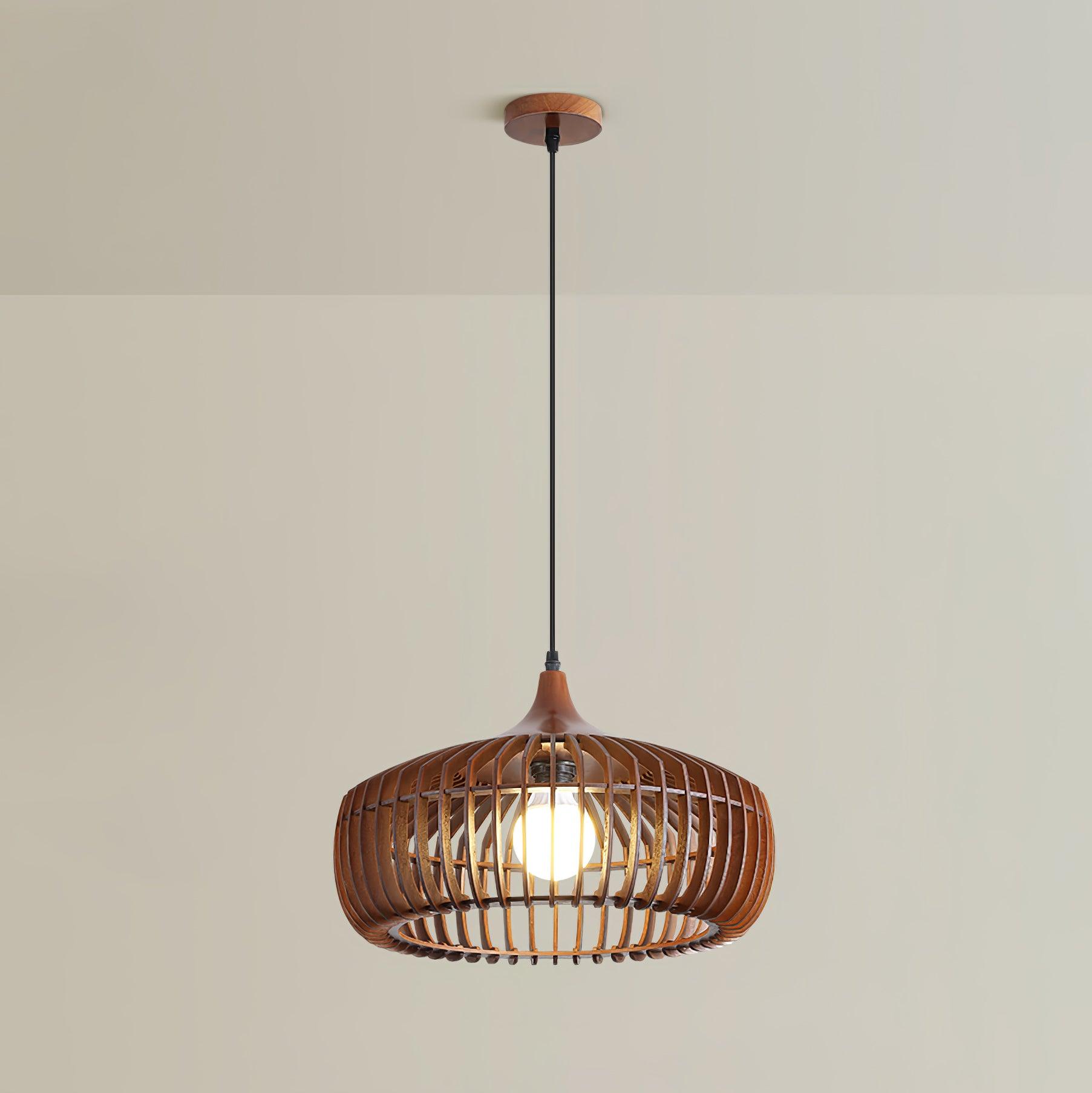 Lattice Nest Wooden Pendant Lamp - Letslighting