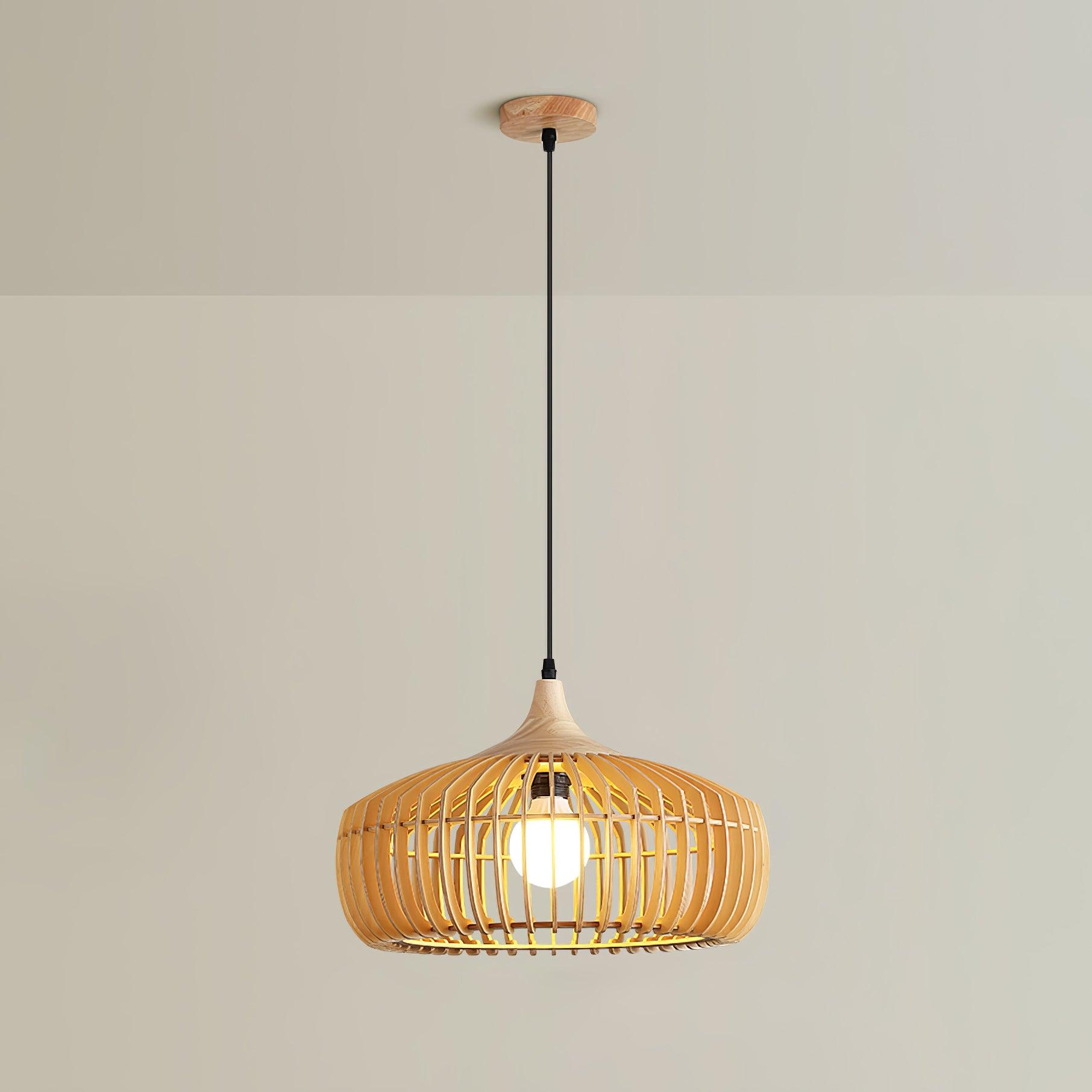 Lattice Nest Wooden Pendant Lamp - Letslighting