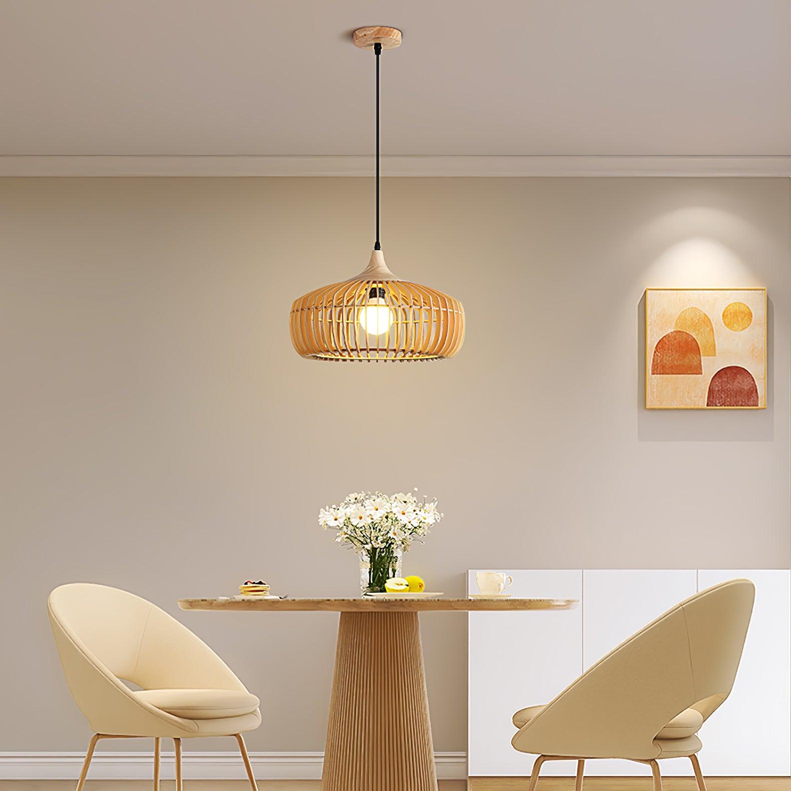 Lattice Nest Wooden Pendant Lamp - Letslighting