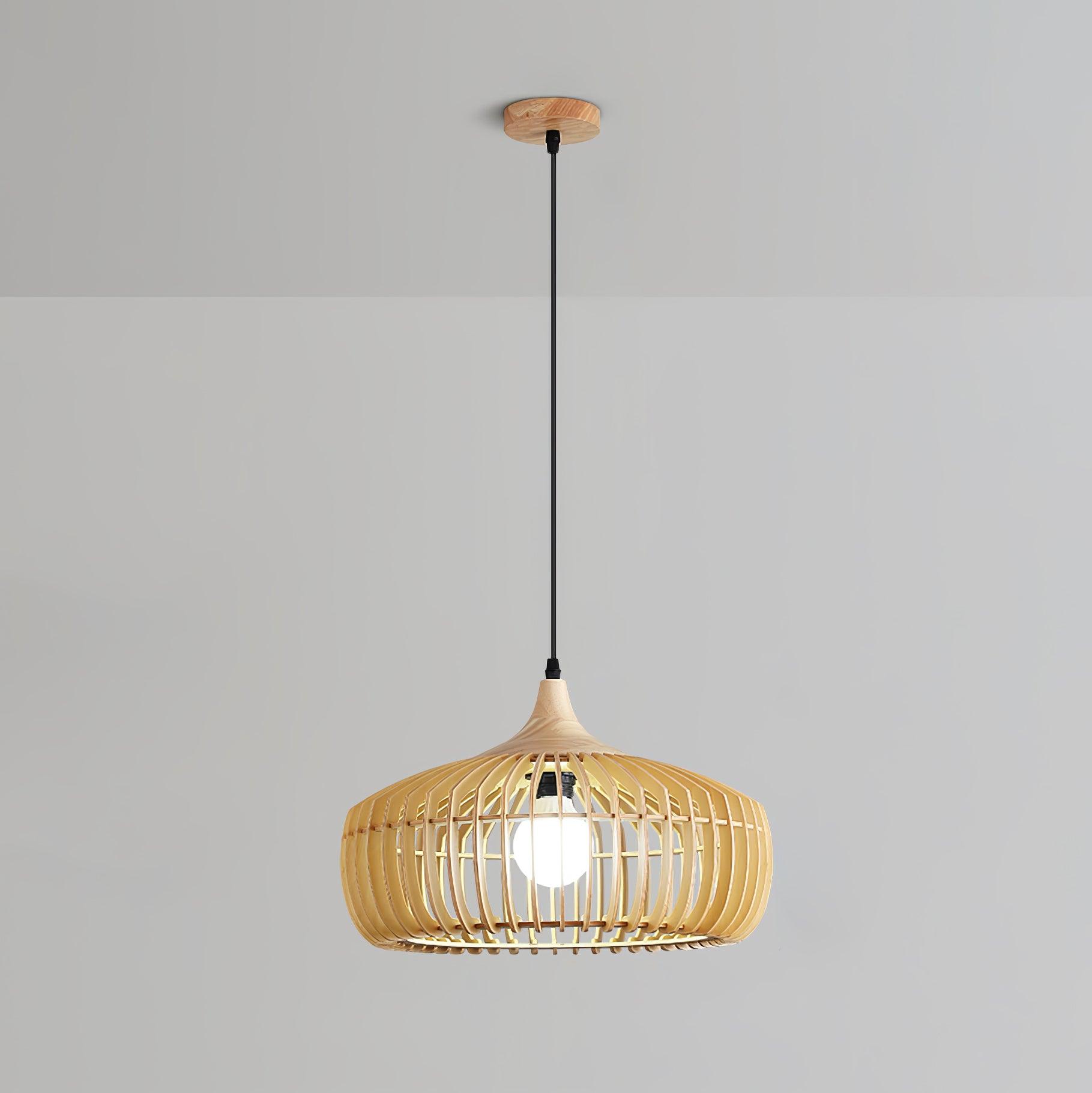 Lattice Nest Wooden Pendant Lamp - Letslighting