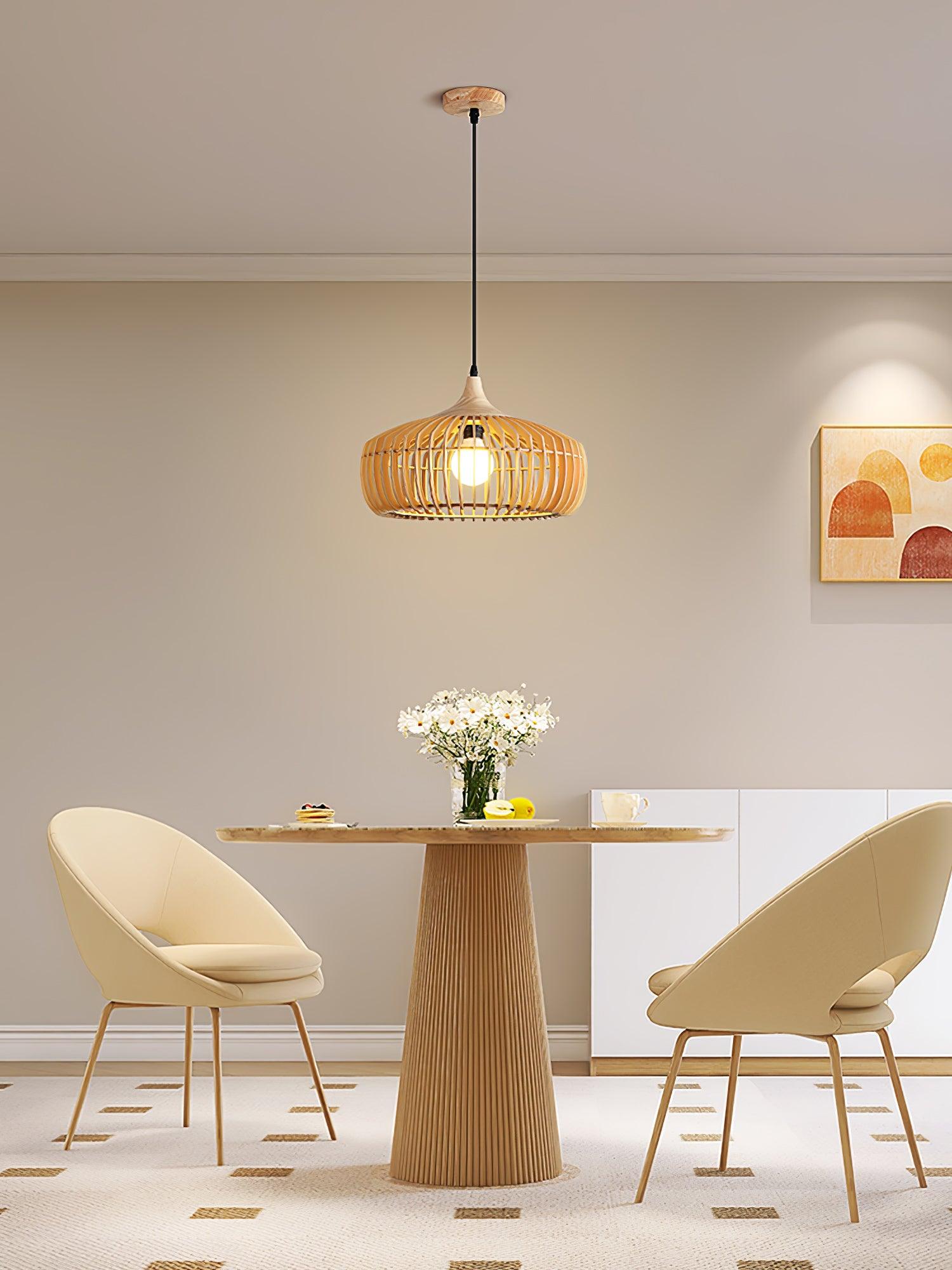 Lattice Nest Wooden Pendant Lamp - Letslighting