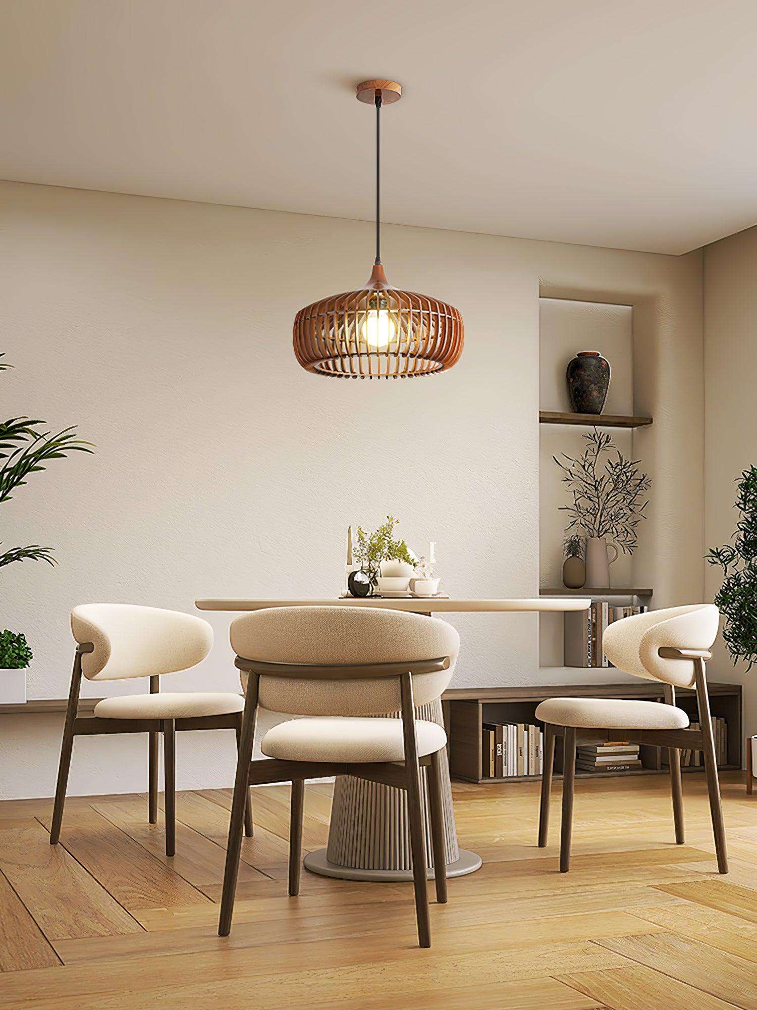 Lattice Nest Wooden Pendant Lamp - Letslighting