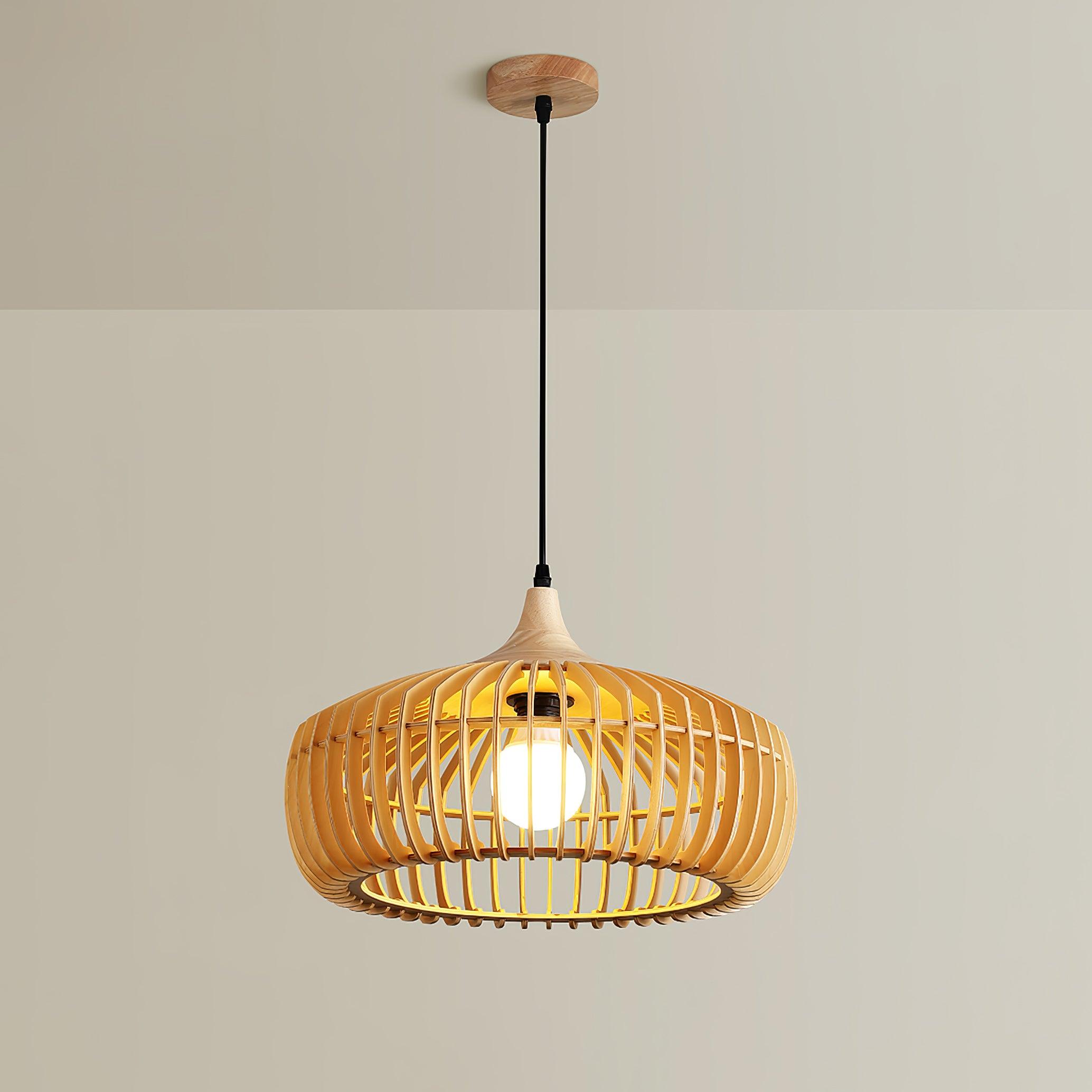 Lattice Nest Wooden Pendant Lamp - Letslighting