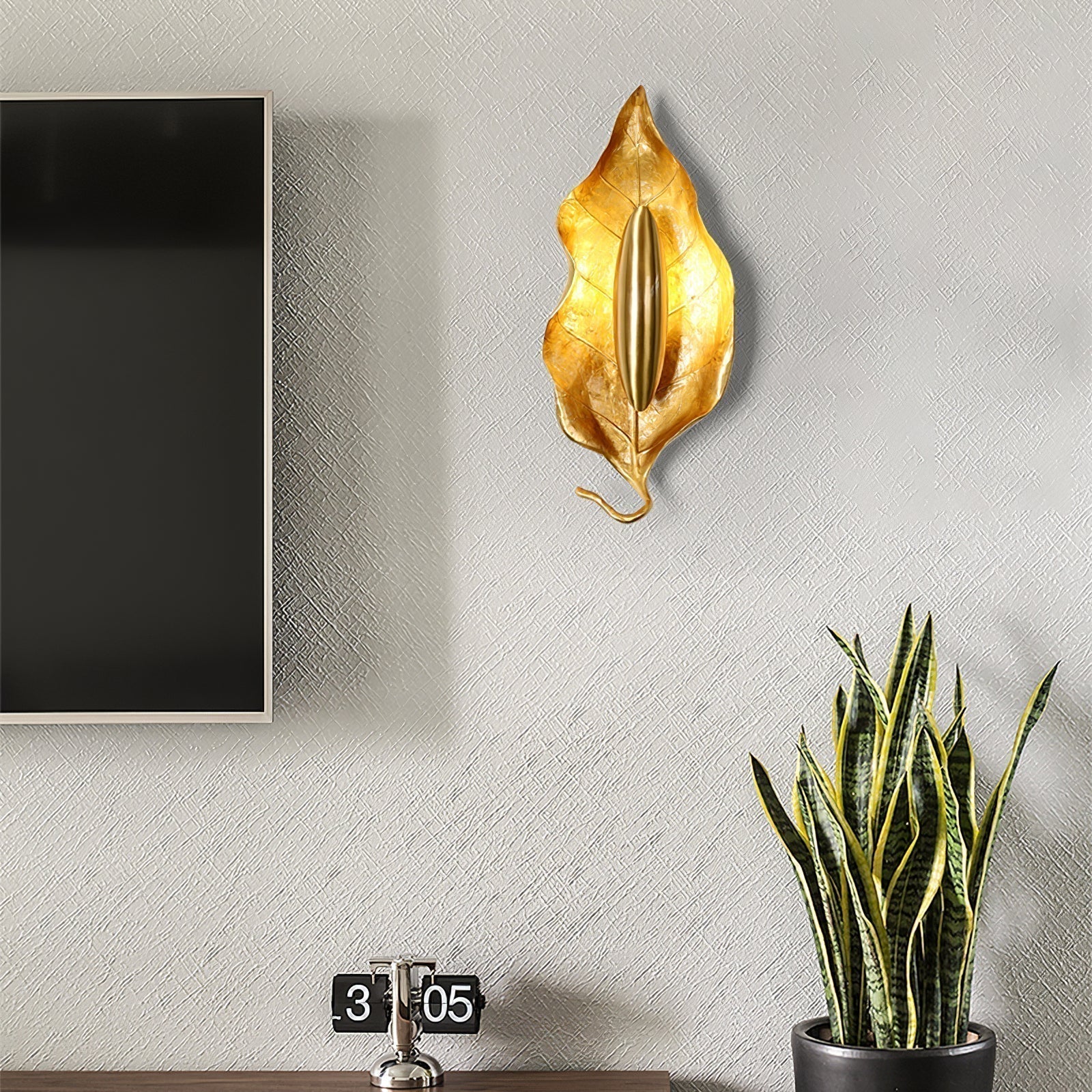 Leaf Brass Wall Lamp - Letslighting