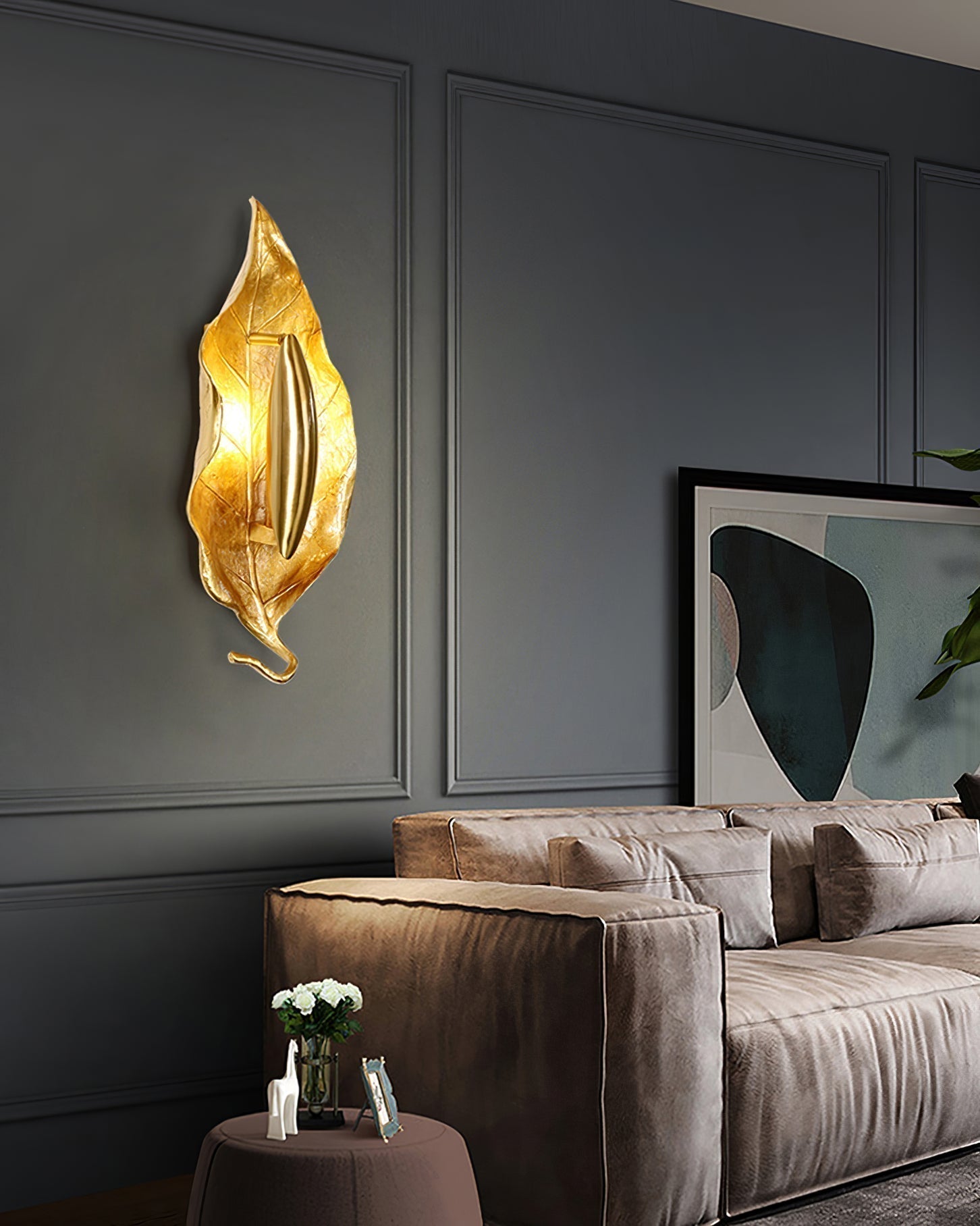 Leaf Brass Wall Lamp - Letslighting