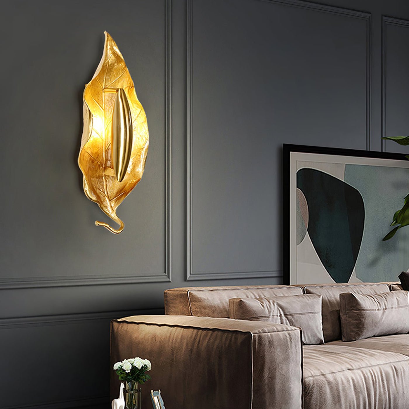 Leaf Brass Wall Lamp - Letslighting