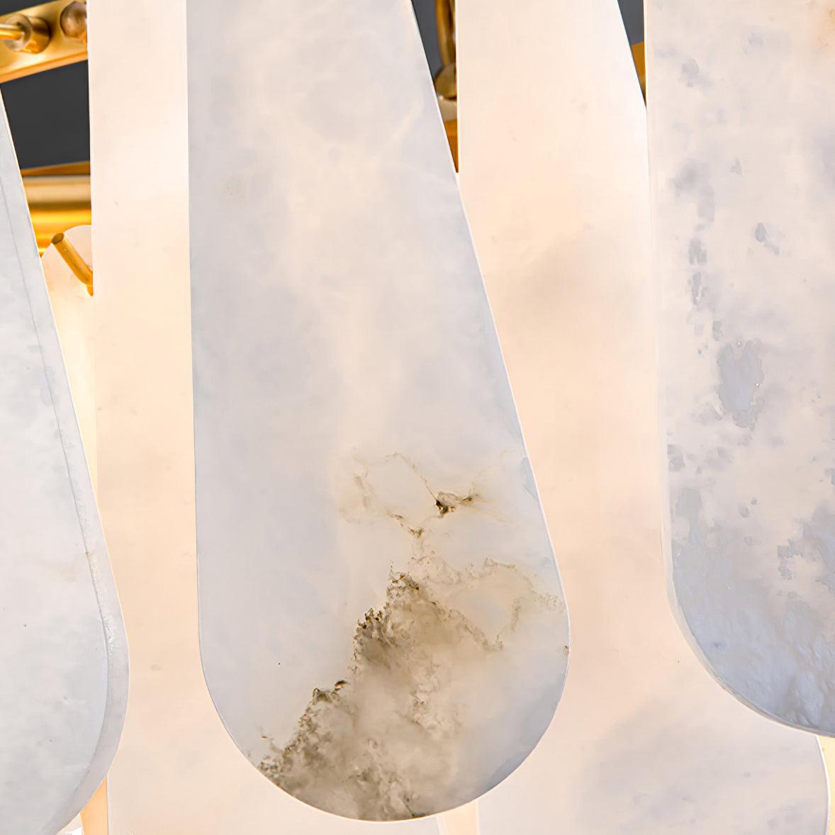 Ucararae Teardrop Alabaster Chandelier - Letslighting