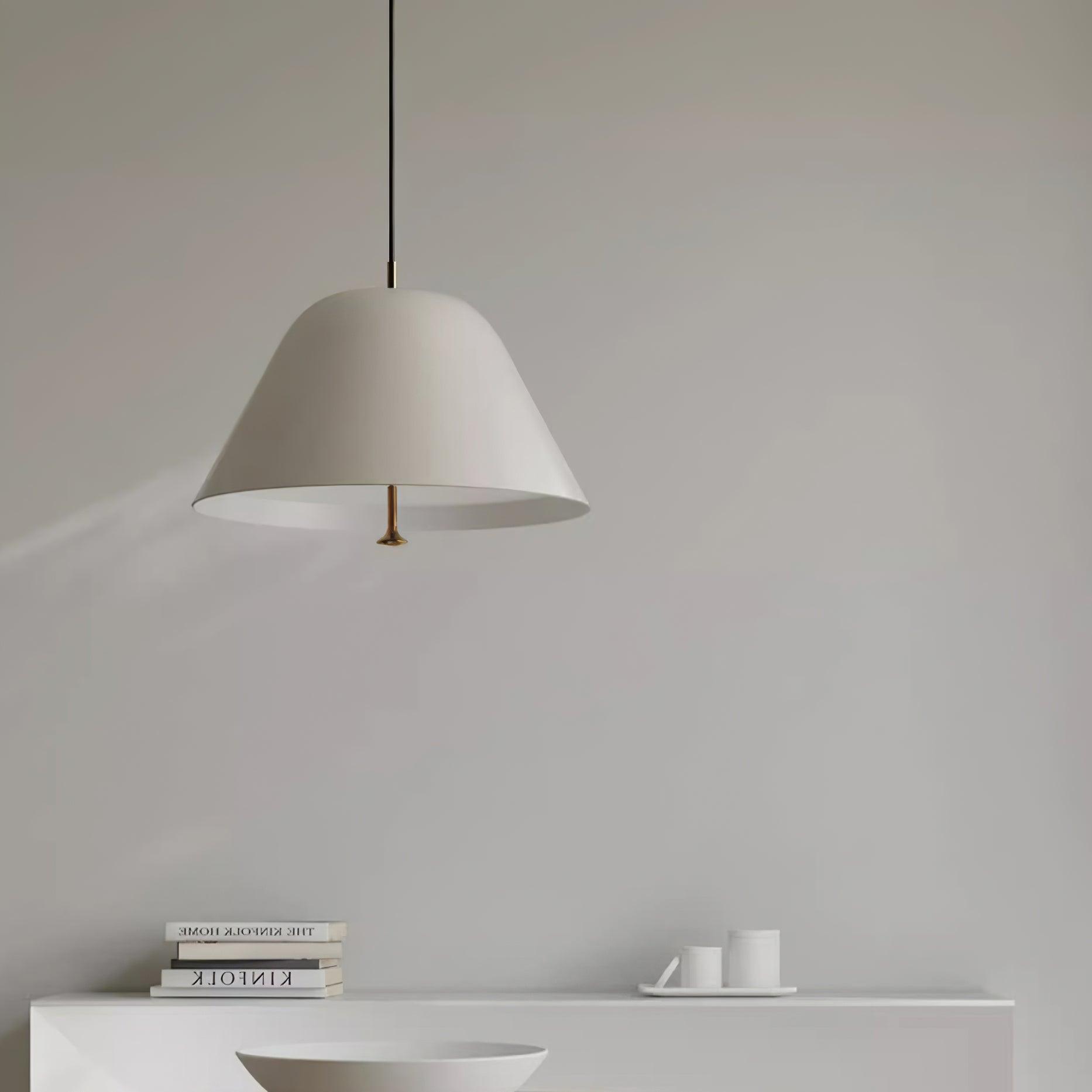 Pendant Lamp Modern Metal Shade in Green and White Minimalist - Letslighting