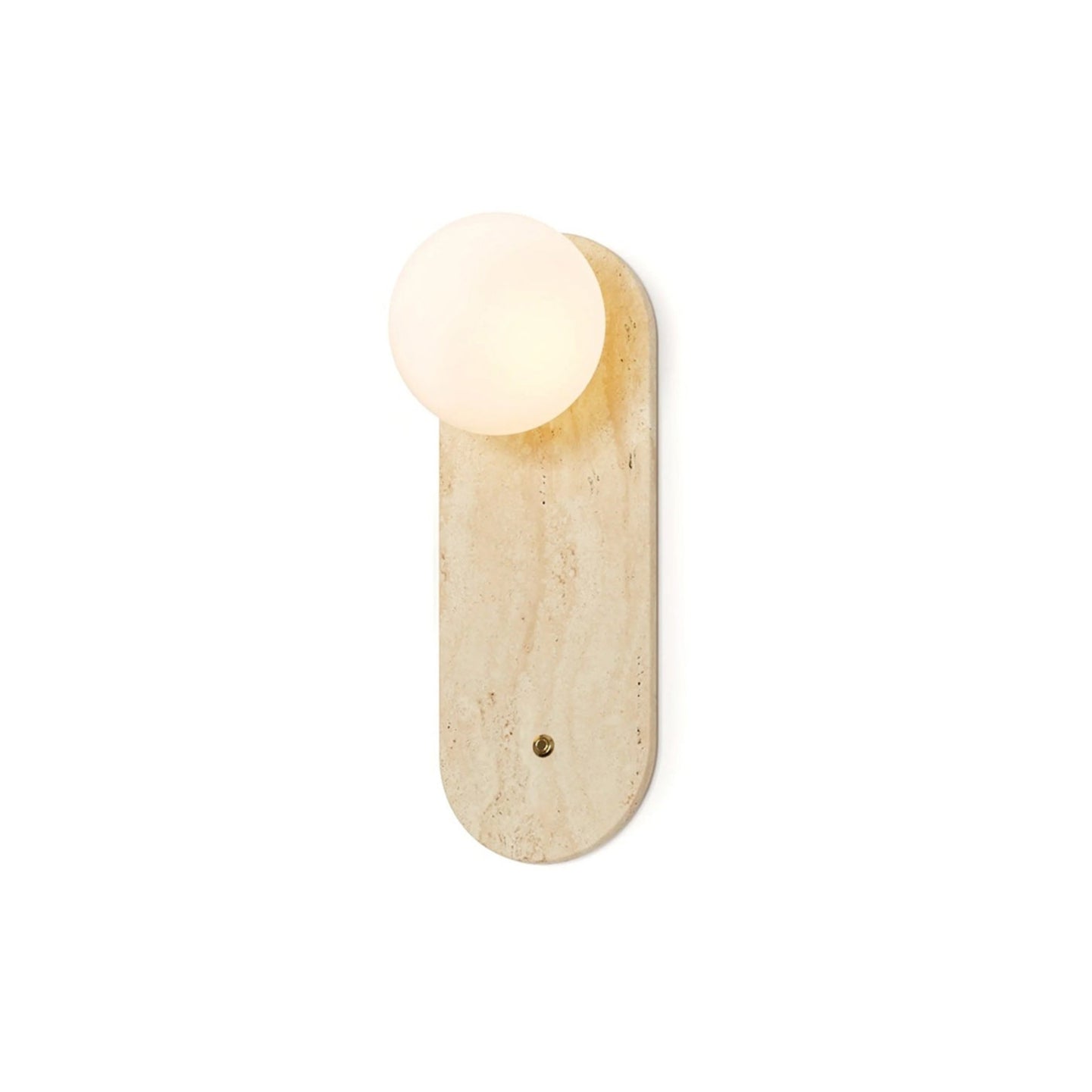 Zeshaen Modern Minimalist Travertine Glass Wall Lamp - Lamp Copper