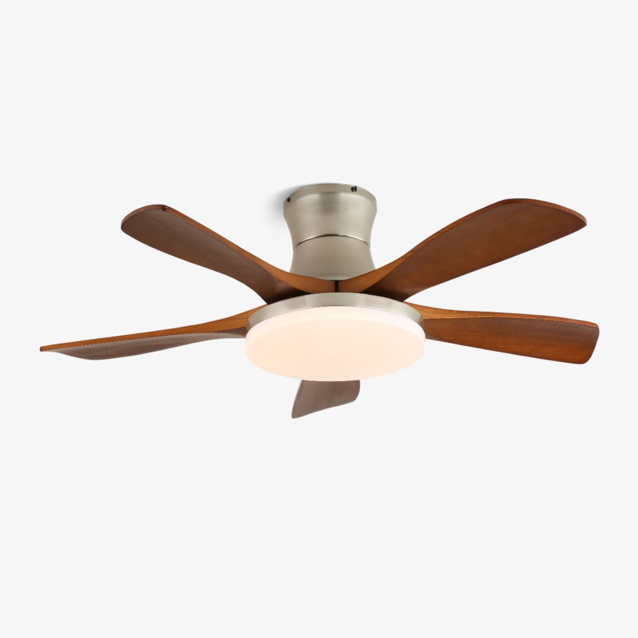 Ventilador de Techo Brevo con Luz y Aspas de Madera