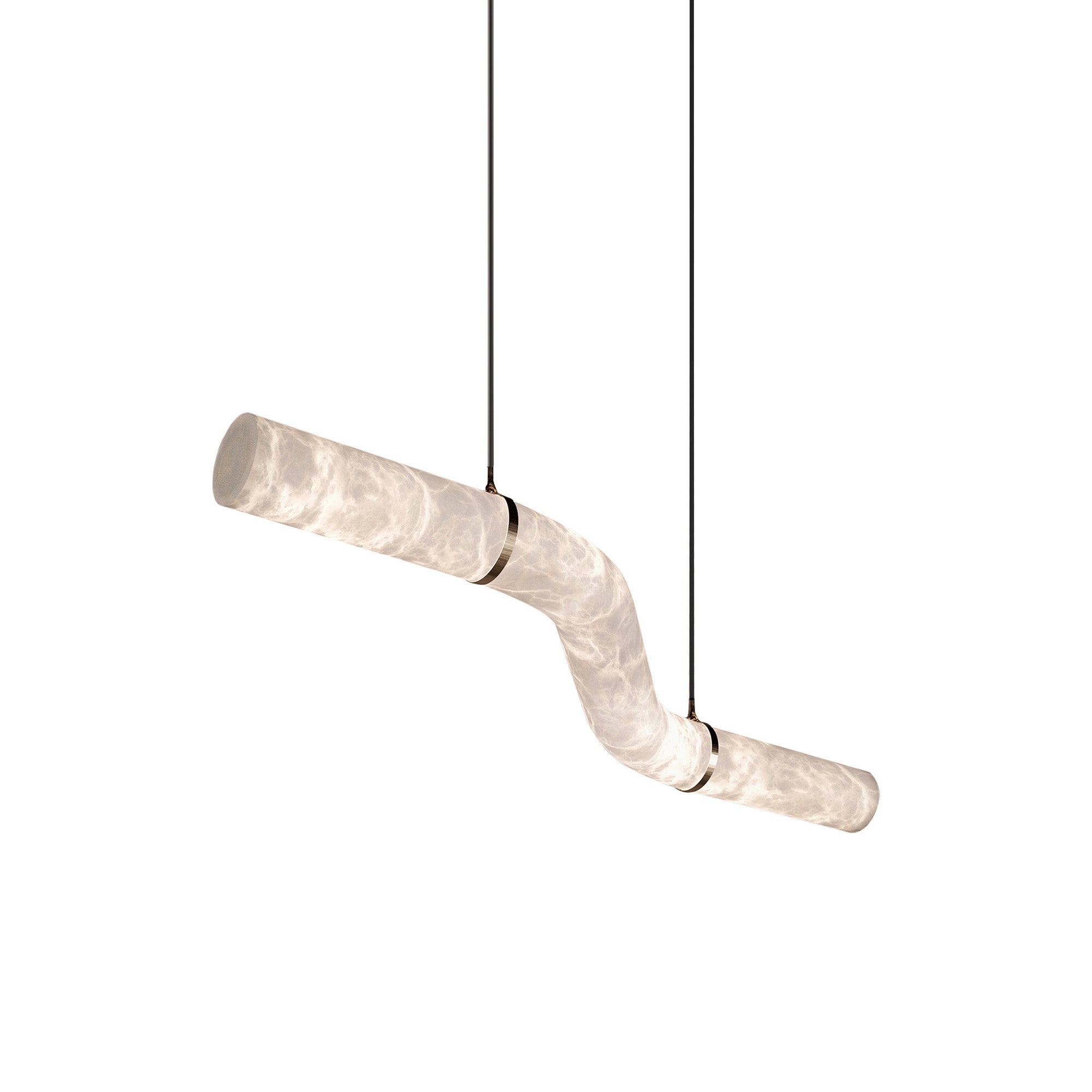 Errina Minimalist Premium Elegance Alabaster Pendant Light - Lamp Copper