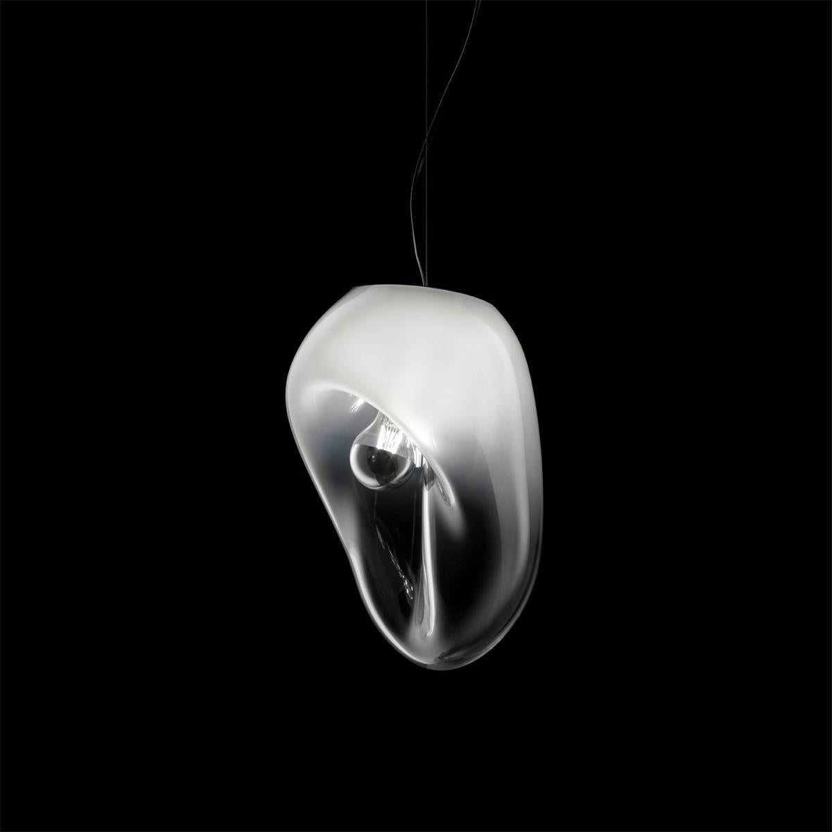 Lymara Modern Minimalist Black Glass Pendant Light - Lamp Copper
