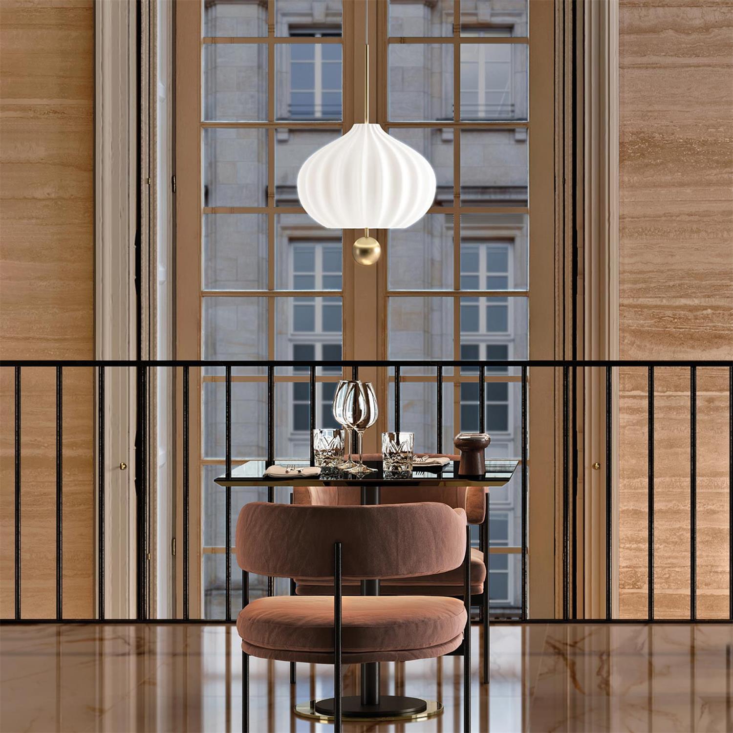 Zamarir Modern Minimalist Metal Glass Pendant Lamp - Lamp Copper