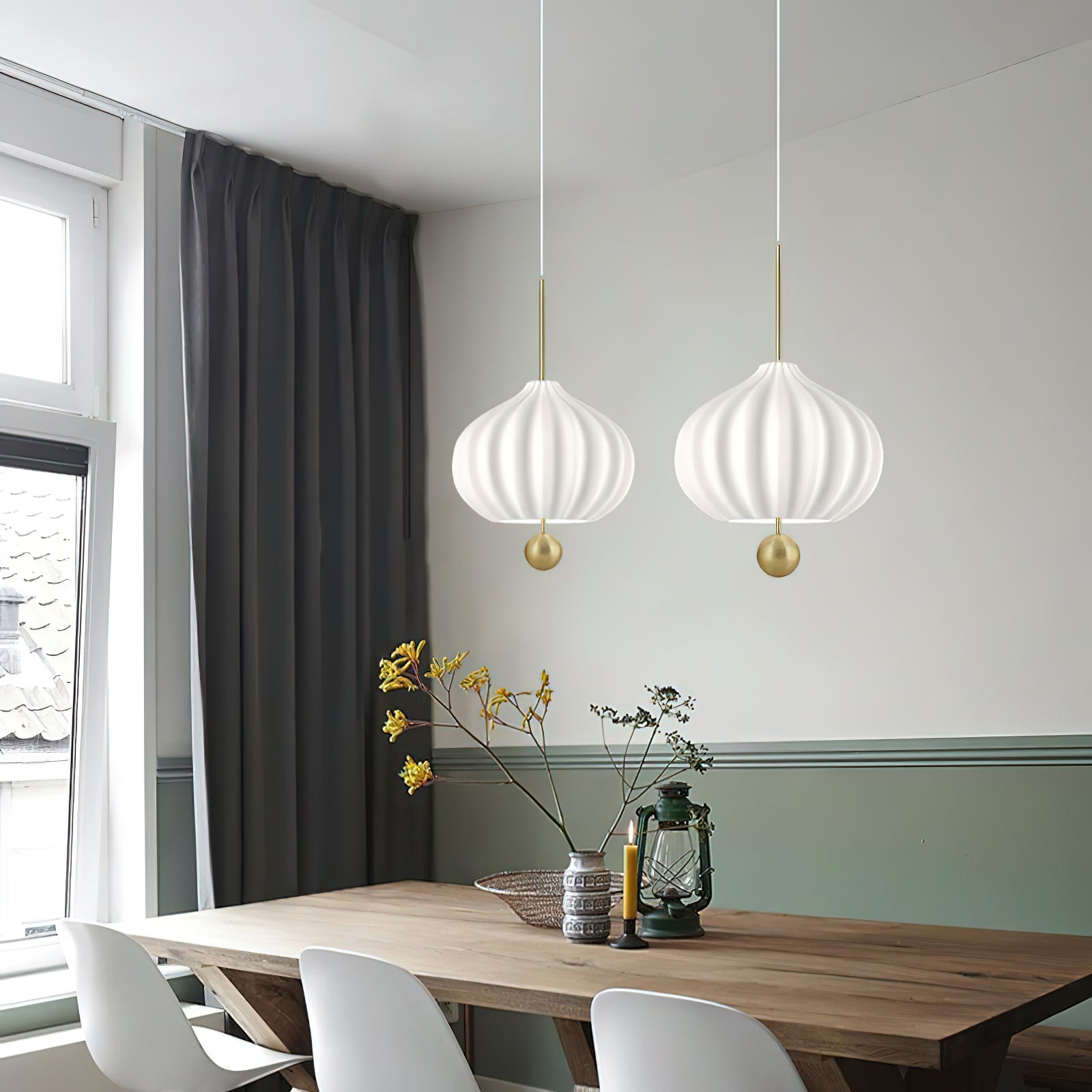 Zamarir Modern Minimalist Metal Glass Pendant Lamp - Lamp Copper