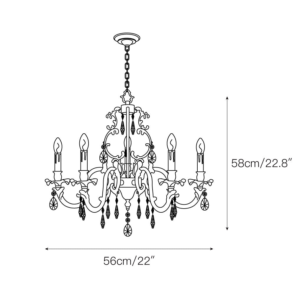 Olrinila Postmodern Luxury Brass Crystal Chandelier - Lamp Copper