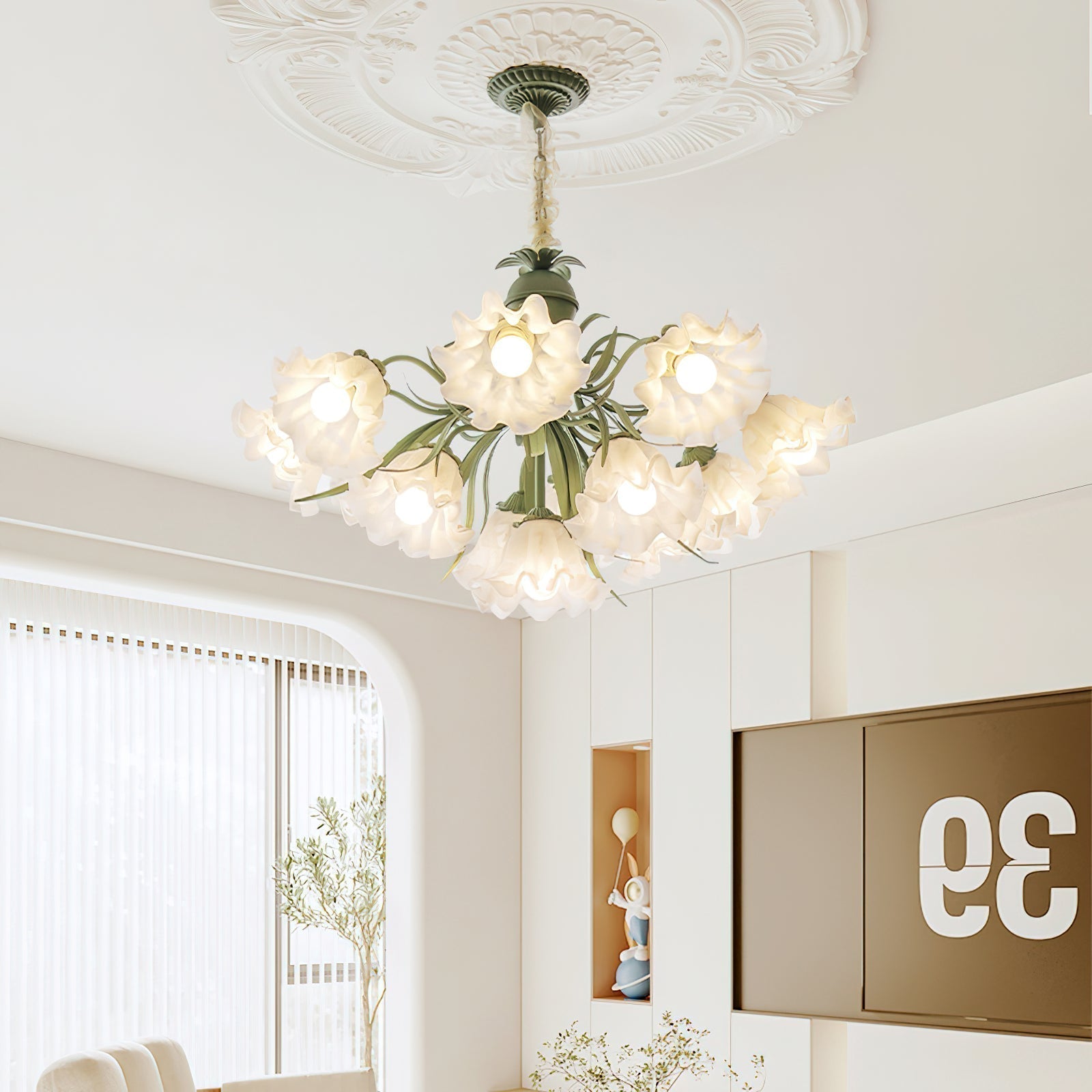 Lily of the Valley Flower Chandelier - Letslighting