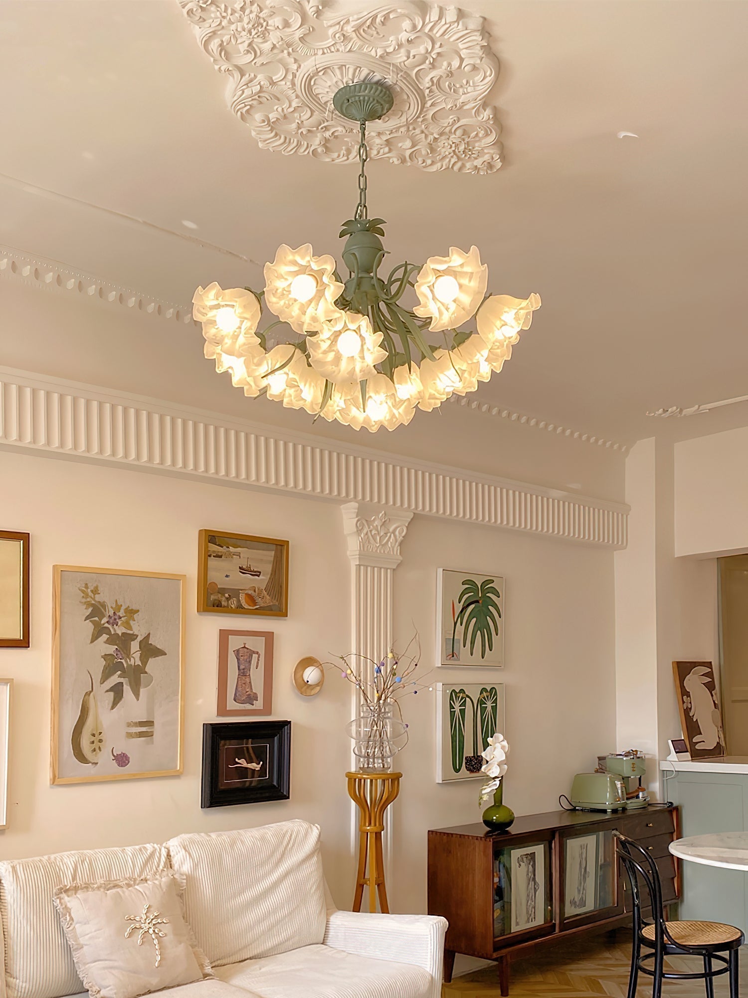 Lily of the Valley Flower Chandelier - Letslighting
