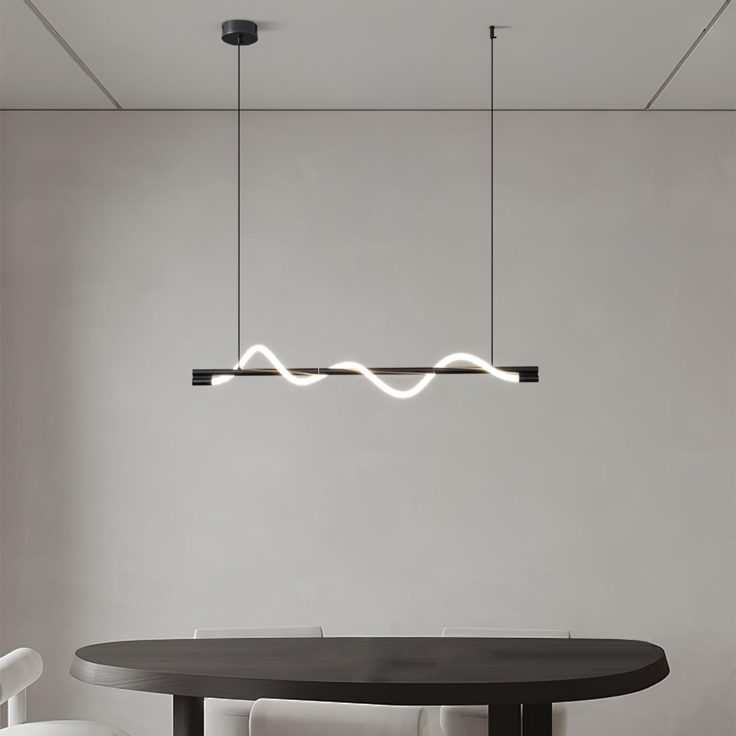Linear Curve Island Pendant Lamp - Letslighting