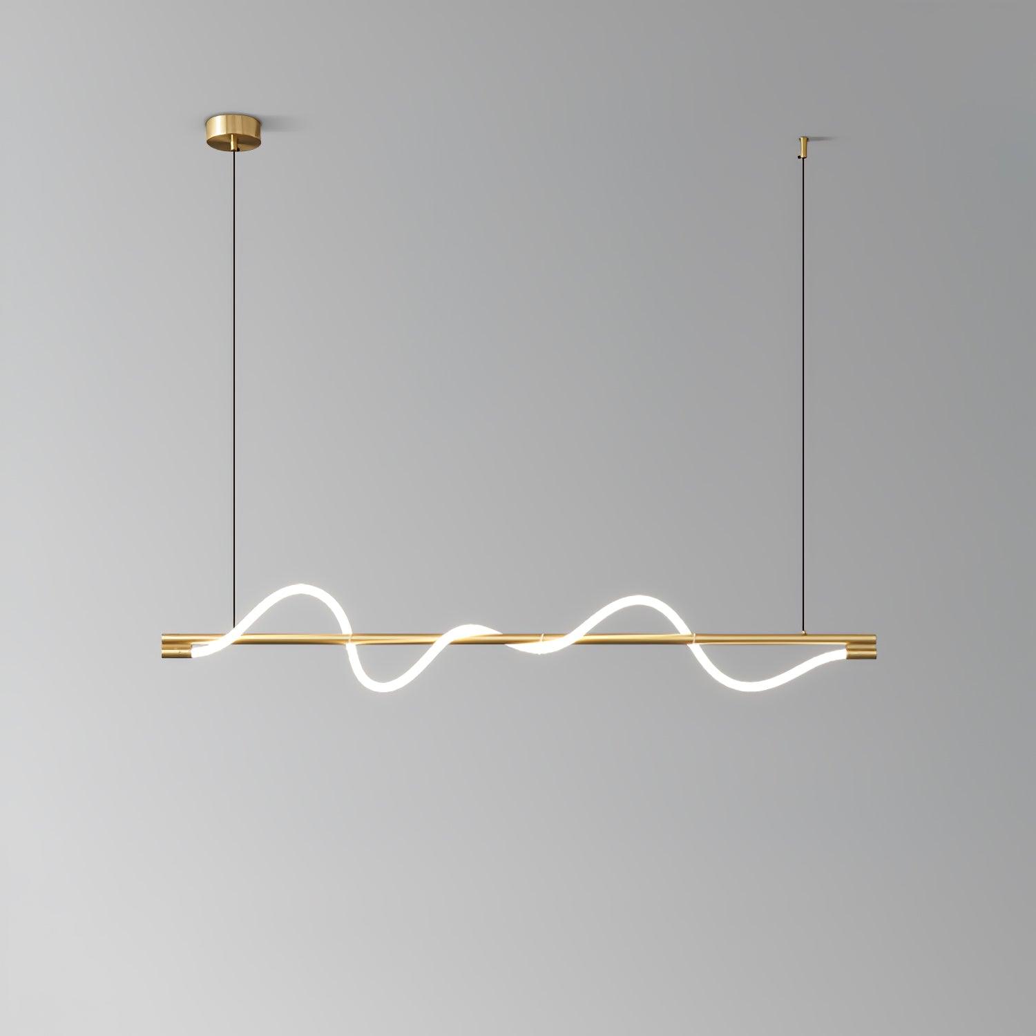 Linear Curve Island Pendant Lamp - Letslighting