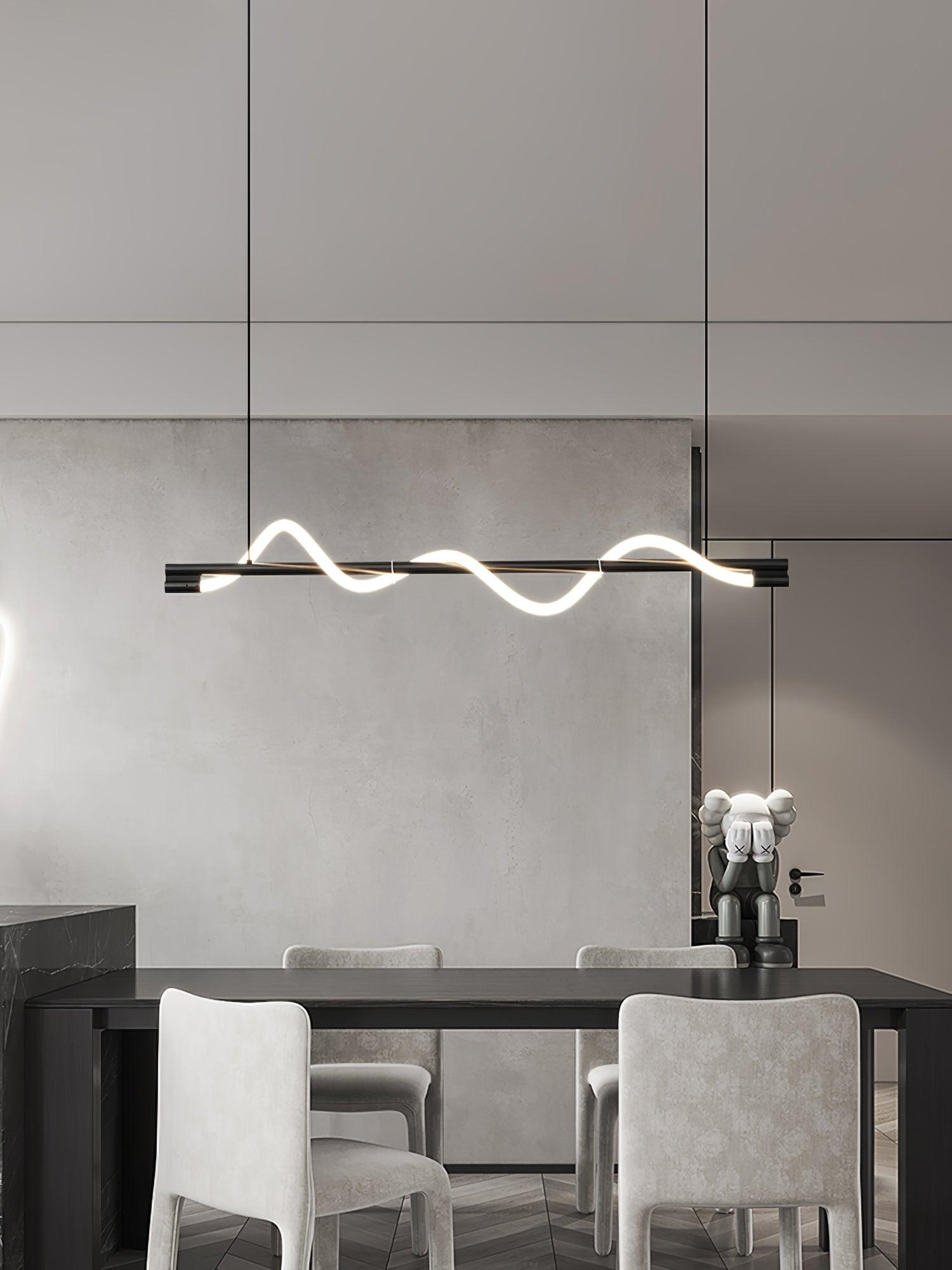 Linear Curve Island Pendant Lamp - Letslighting