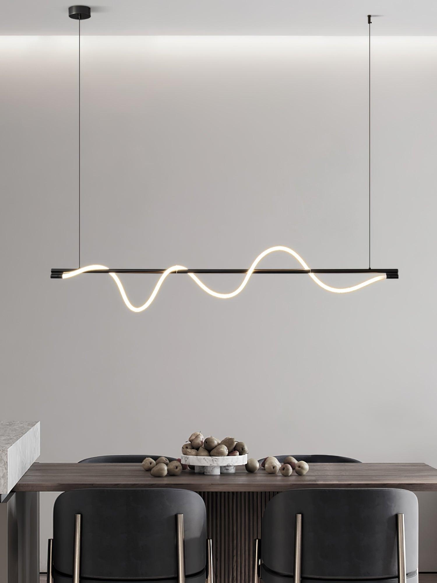 Linear Curve Island Pendant Lamp - Letslighting