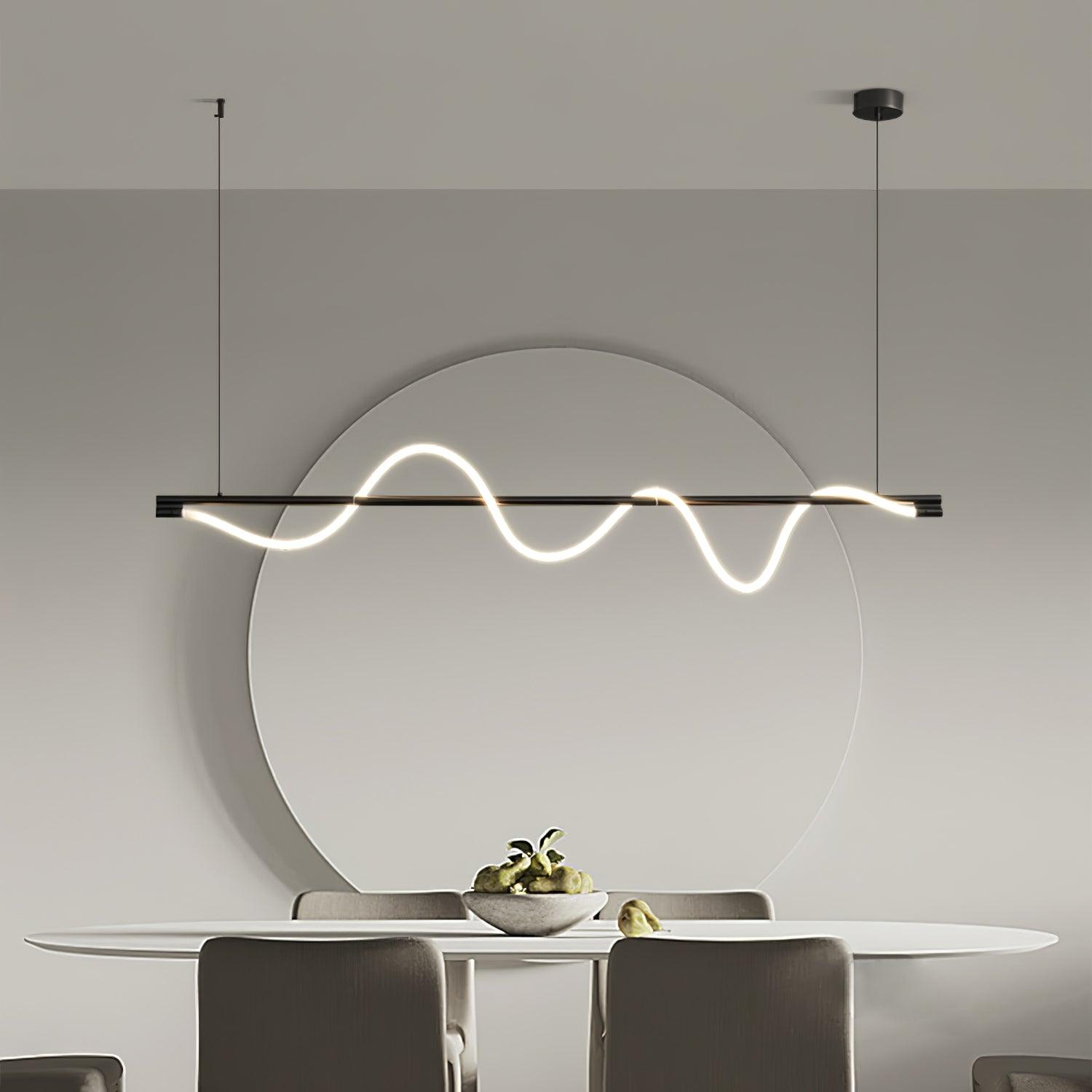 Linear Curve Island Pendant Lamp - Letslighting
