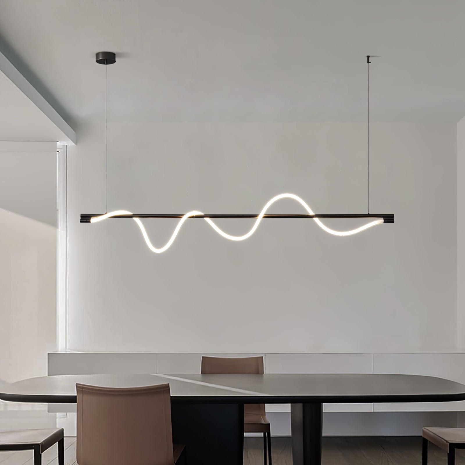 Linear Curve Island Pendant Lamp - Letslighting