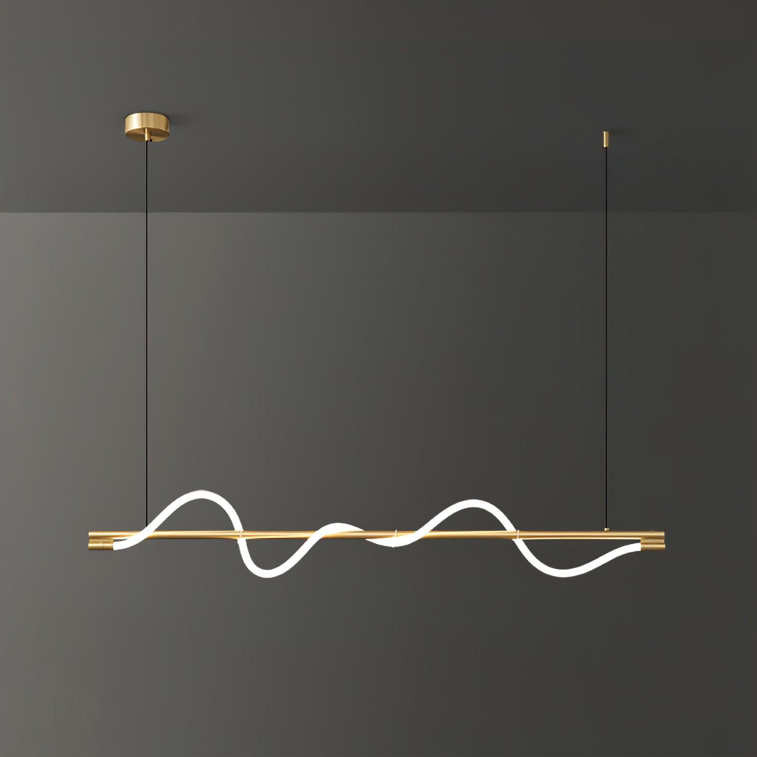Linear Curve Island Pendant Lamp - Letslighting