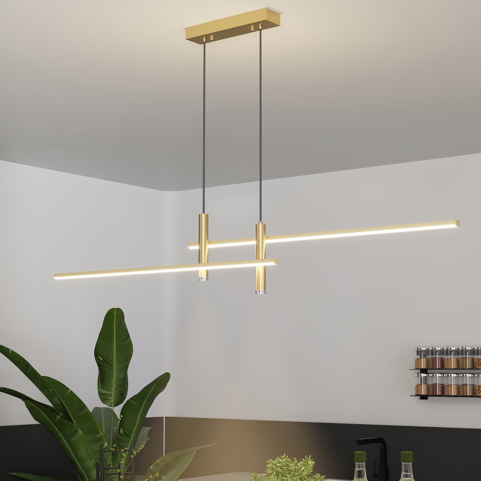 Arisha Lámpara Colgante Lineal Moderna para Comedor