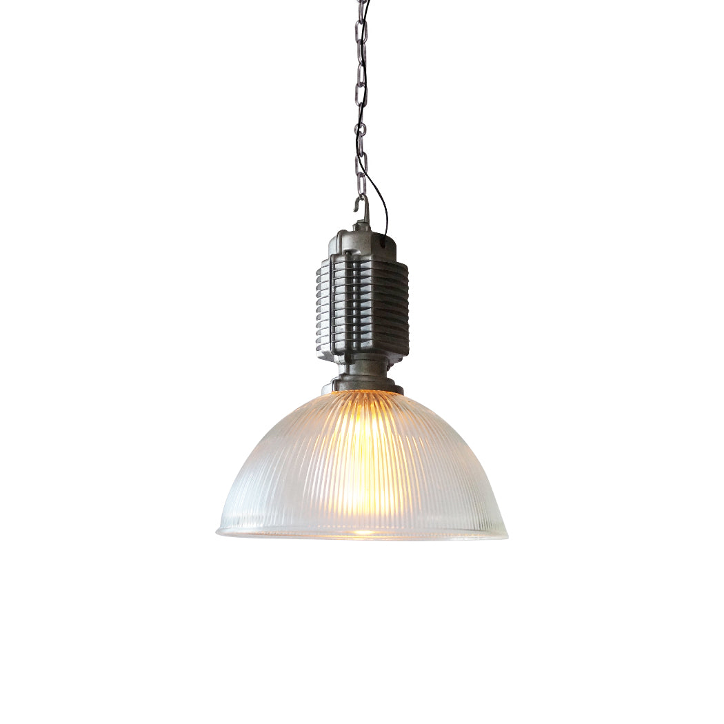 Vosilis Vintage Farmhouse Metal Glass Pendant Light - Lamp Copper