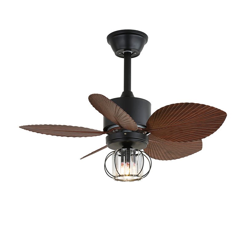 Ventilador de Techo Industrial Daxon con acabado de pantalla en ratán natural
