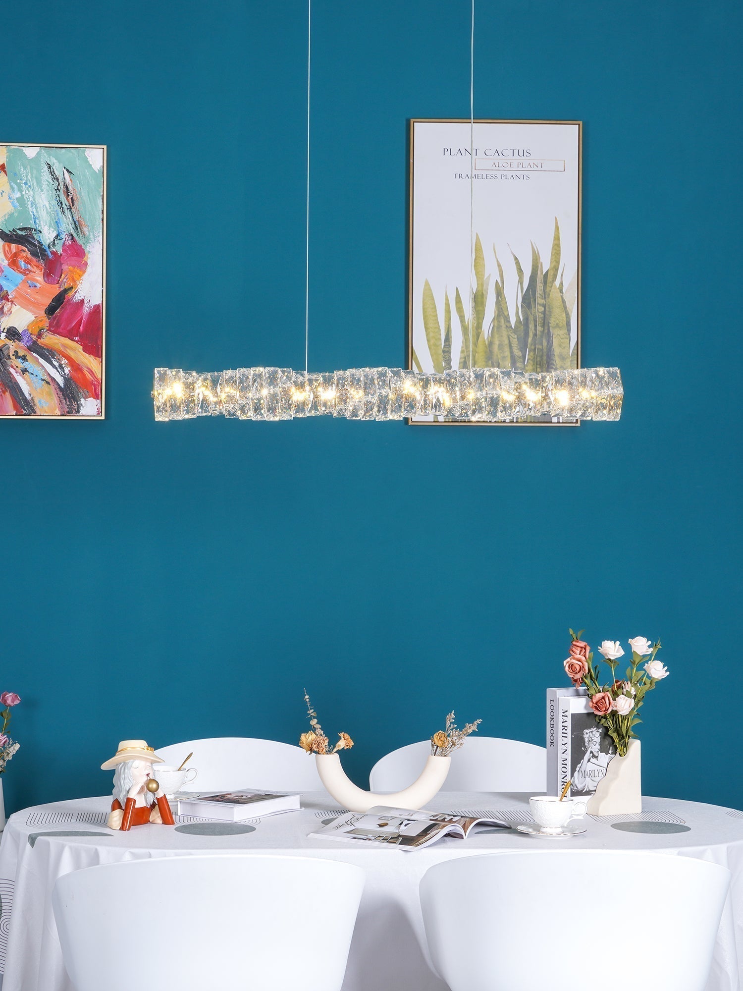 Long Crystal Pendant Lamp - Letslighting