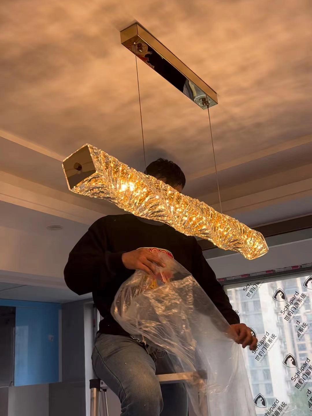 Long Crystal Pendant Lamp - Letslighting