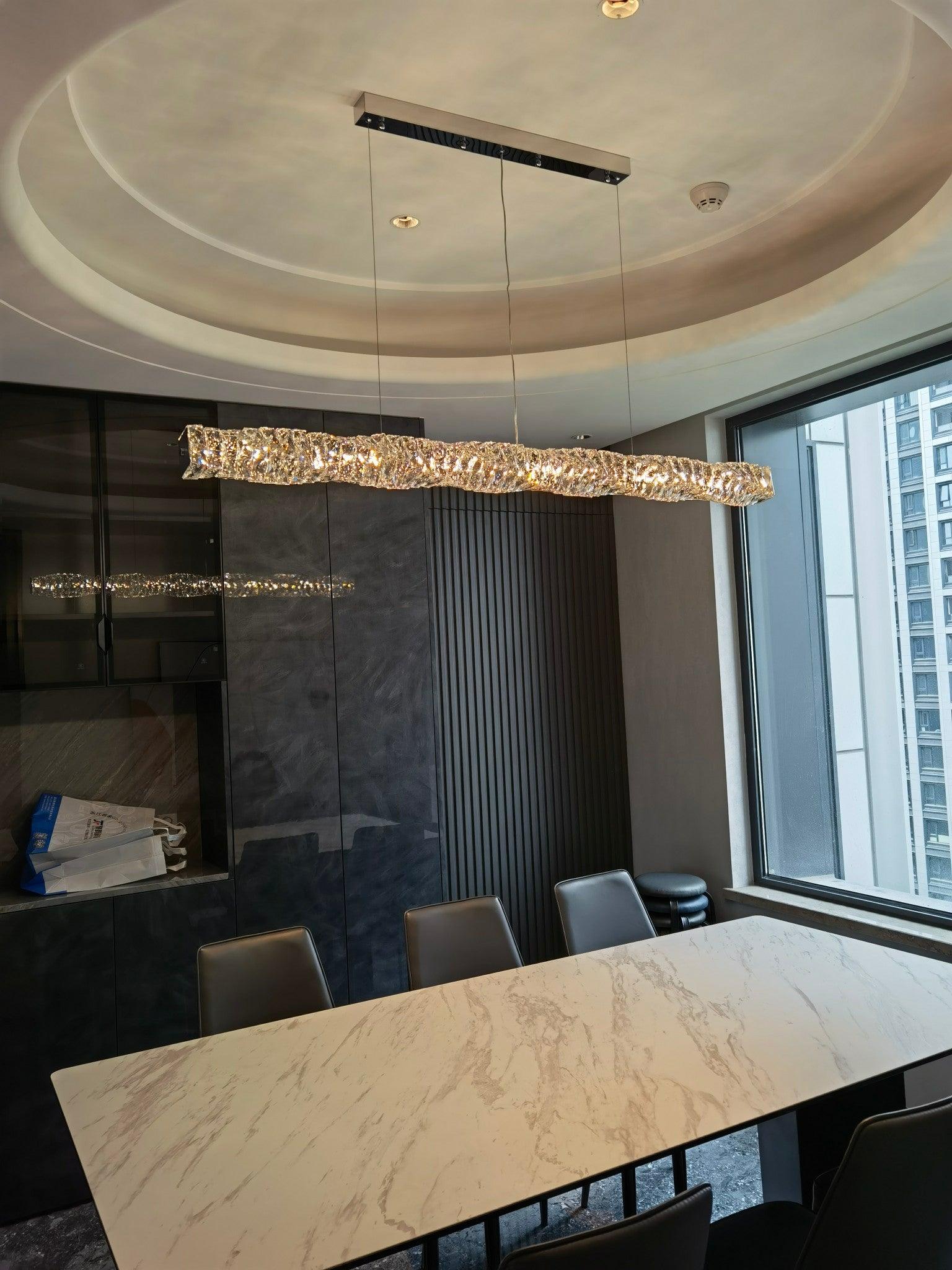 Long Crystal Pendant Lamp - Letslighting