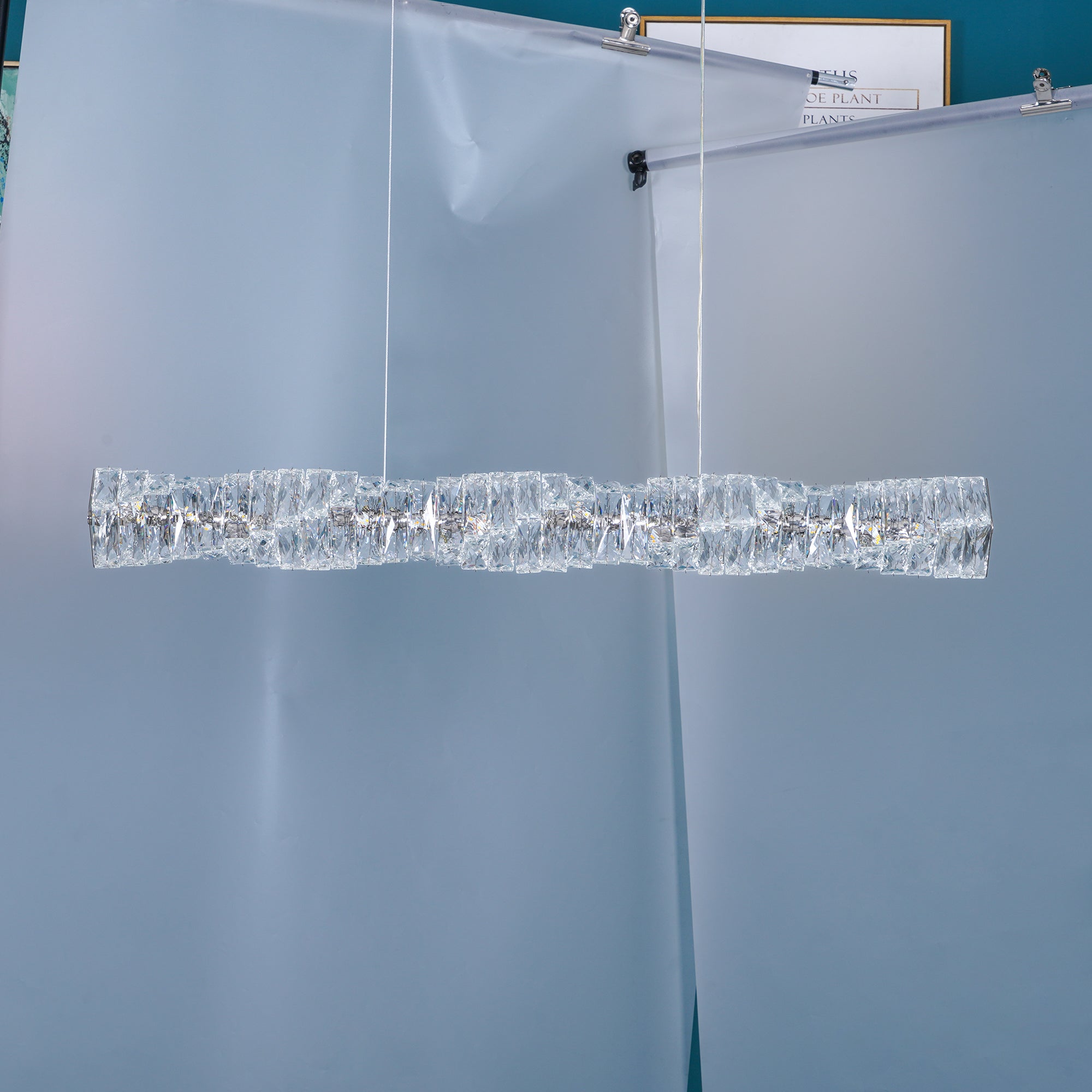 Long Crystal Pendant Lamp - Letslighting