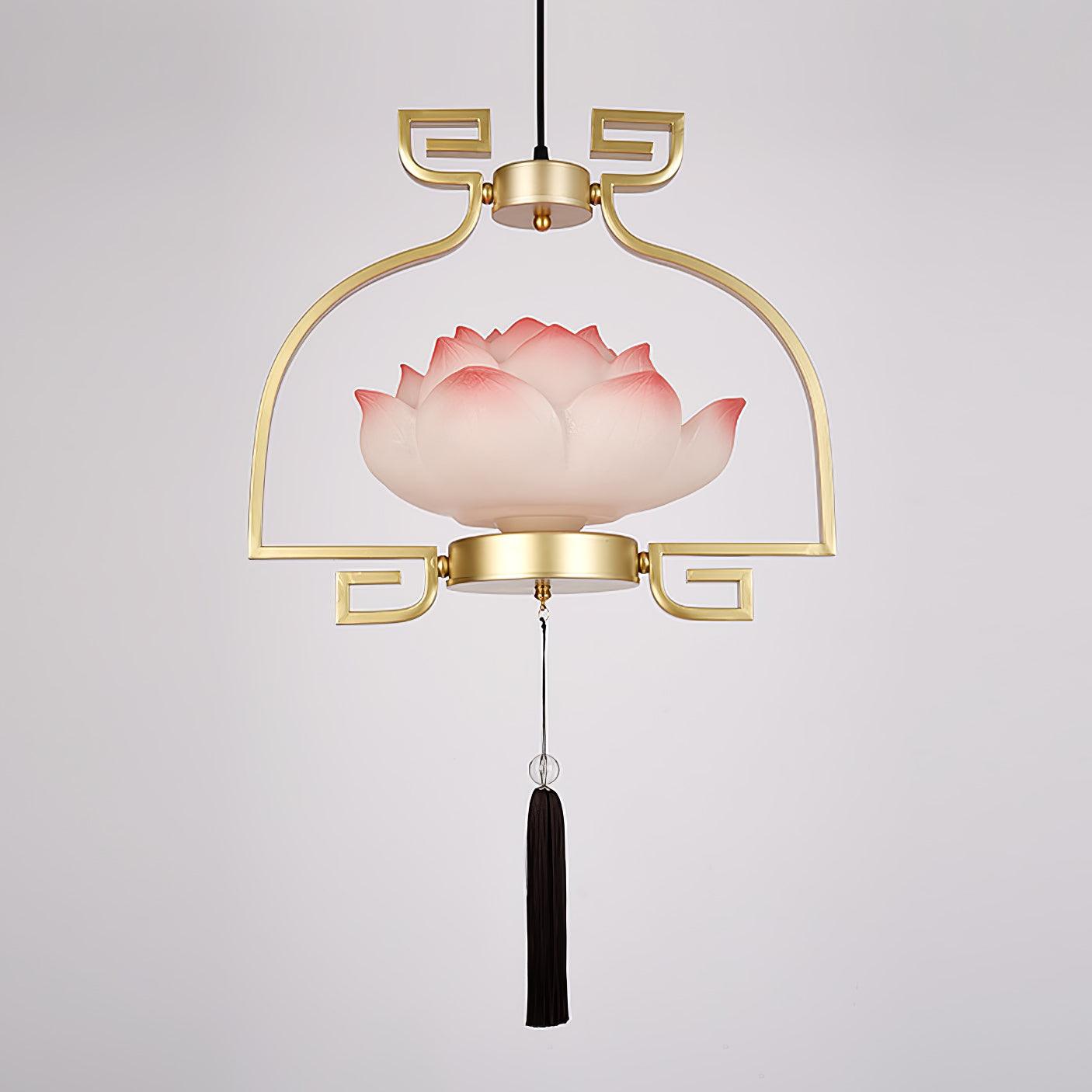 Lotus Oriental Resin Chandelier - Letslighting