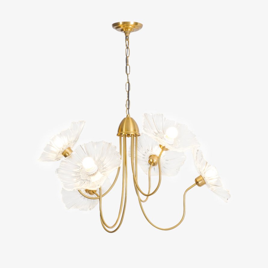 Lotus Leaf Glass Chandelier - Letslighting