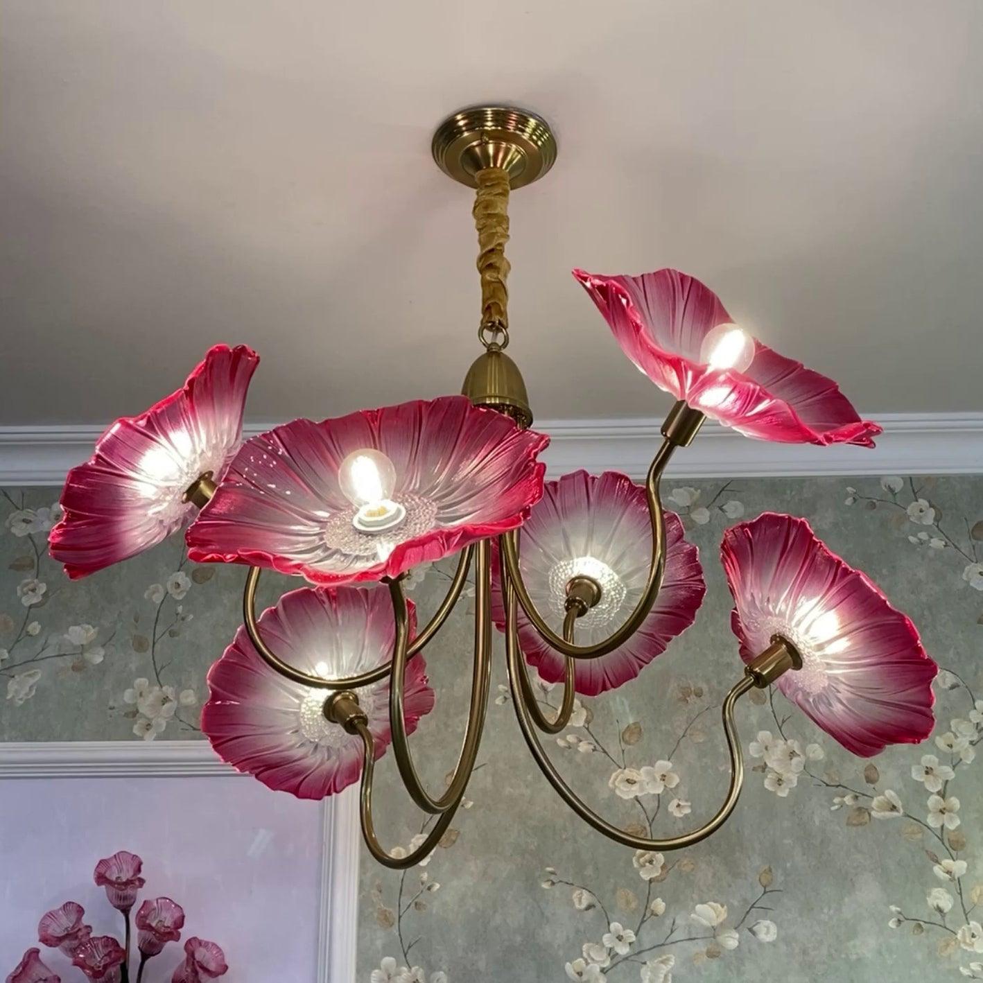 Lotus Leaf Glass Chandelier - Letslighting