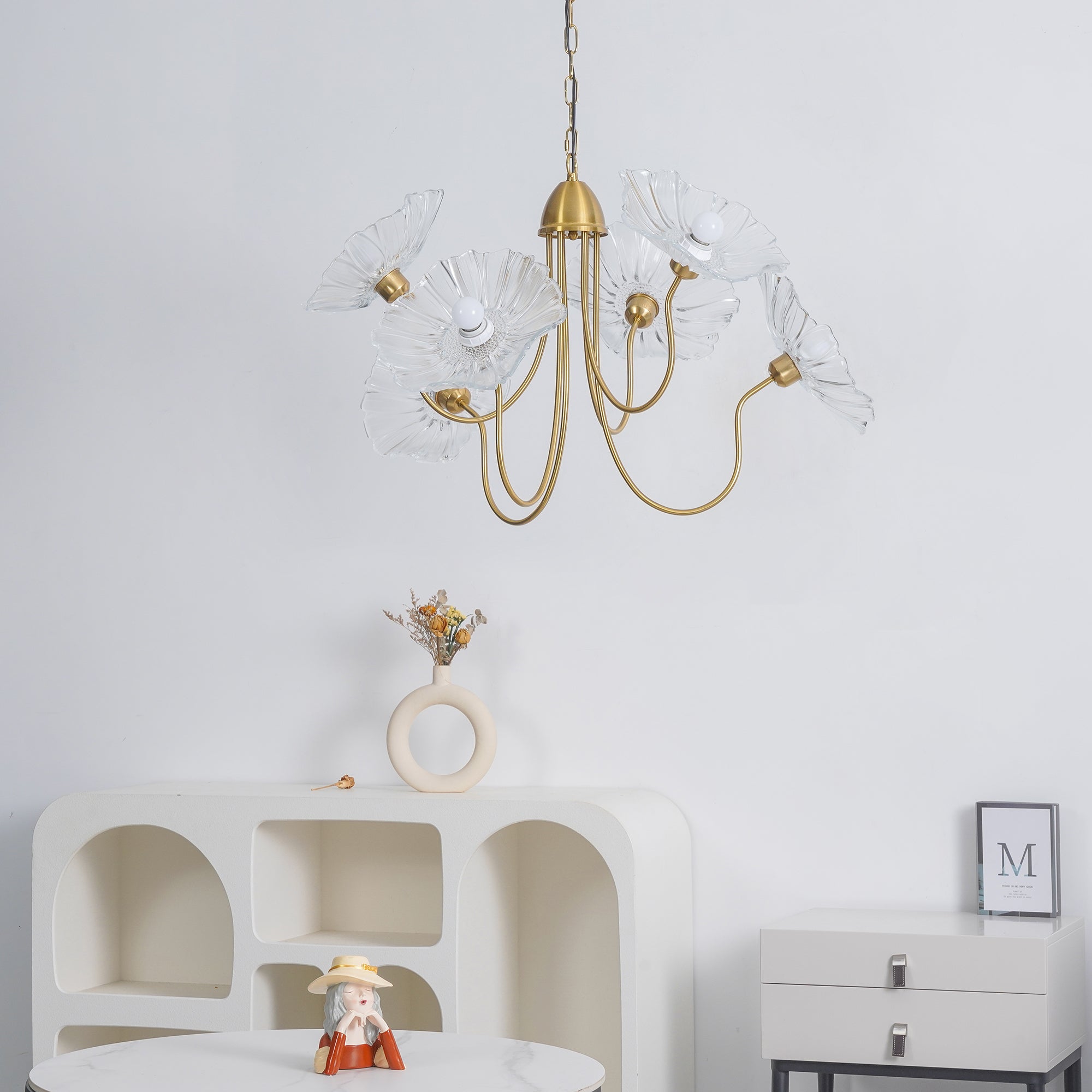 Lotus Leaf Glass Chandelier - Letslighting