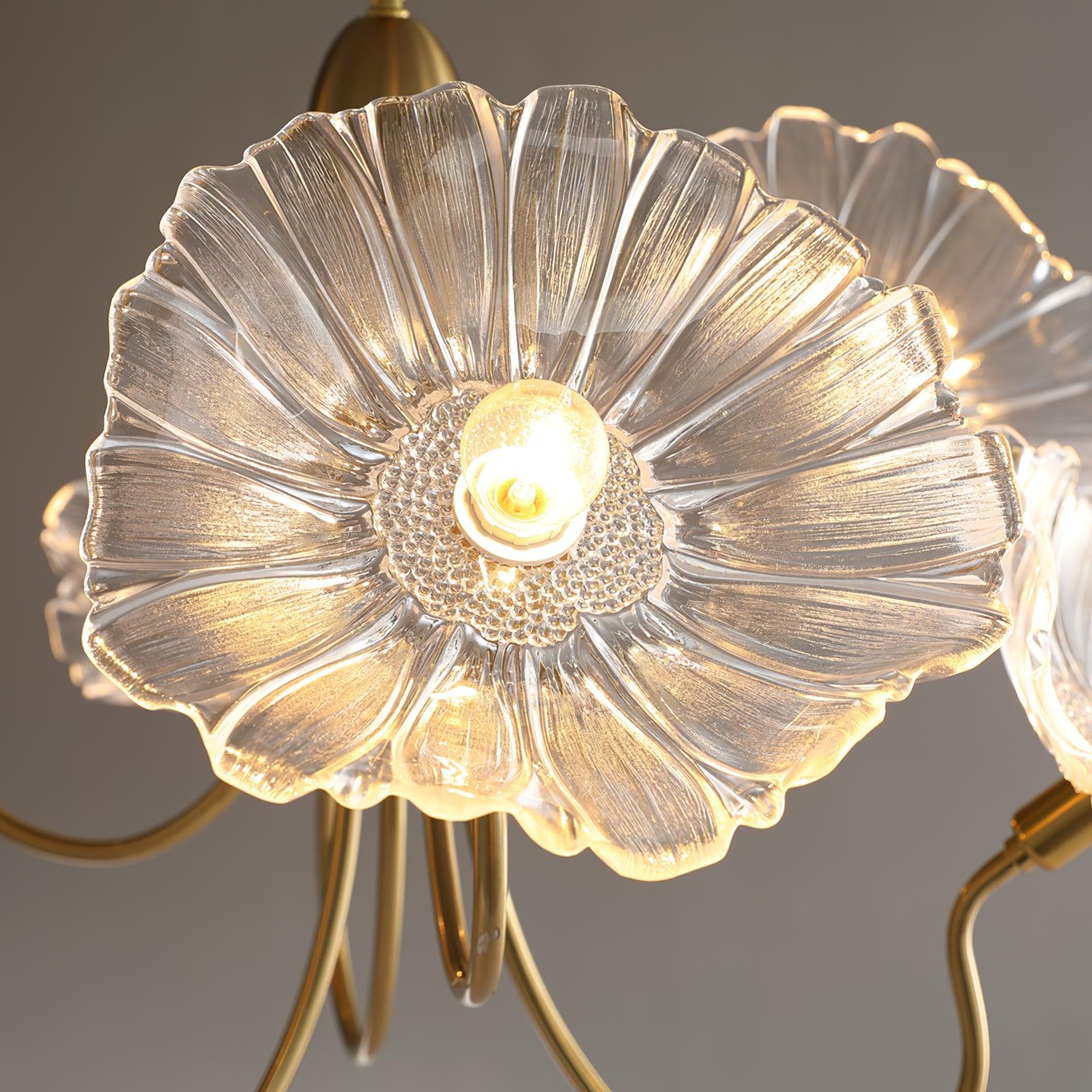 Lotus Leaf Glass Chandelier - Letslighting