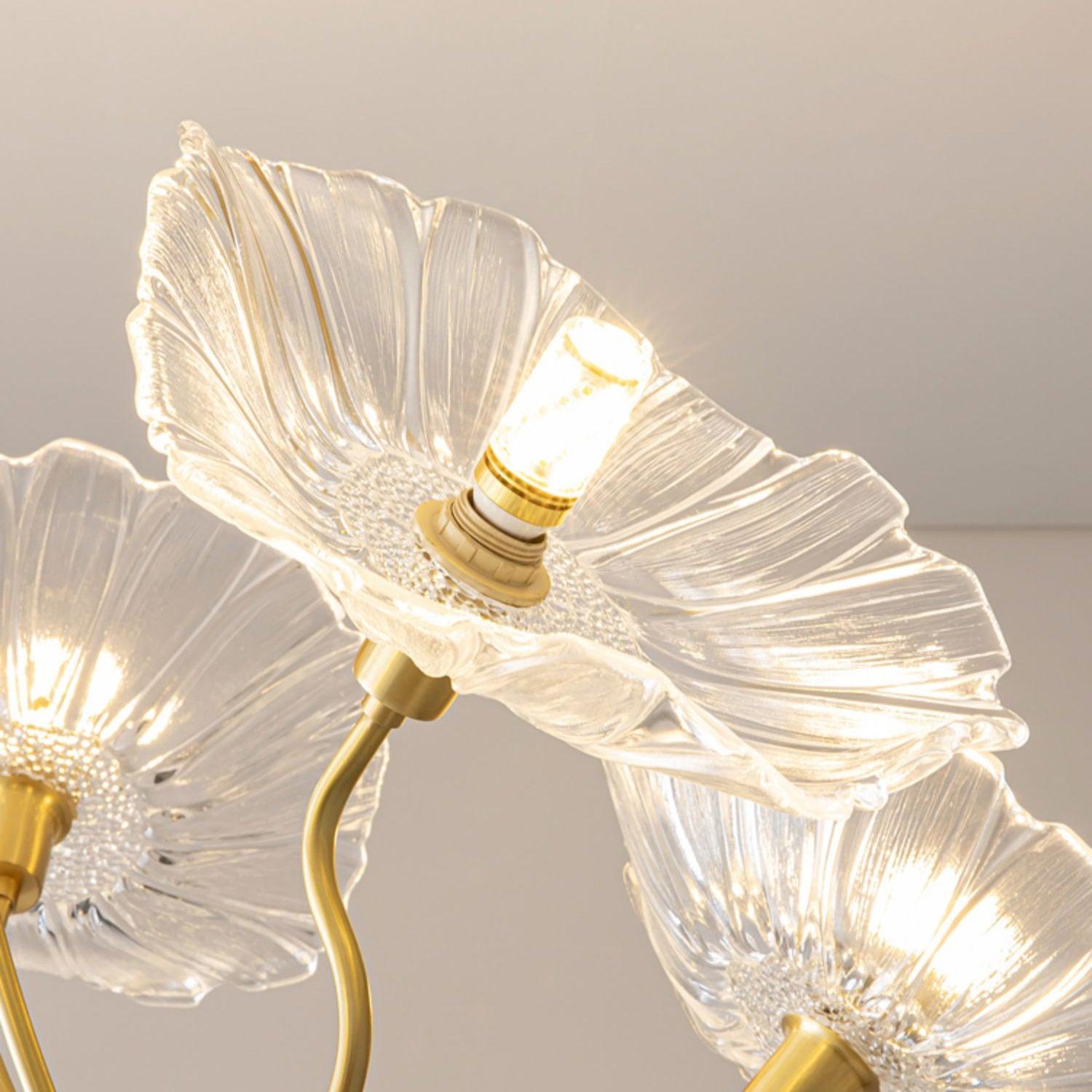 Lotus Leaf Glass Chandelier - Letslighting