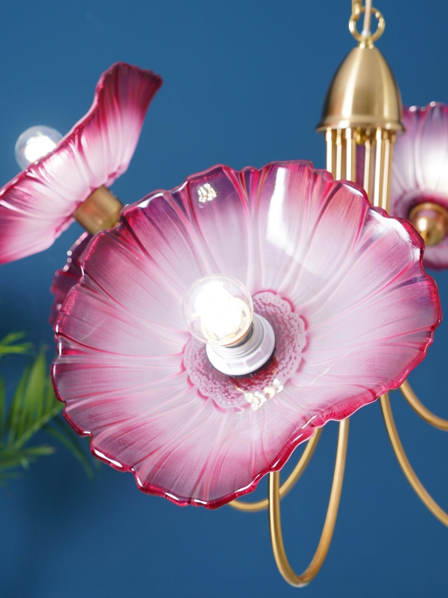Lotus Leaf Glass Chandelier - Letslighting