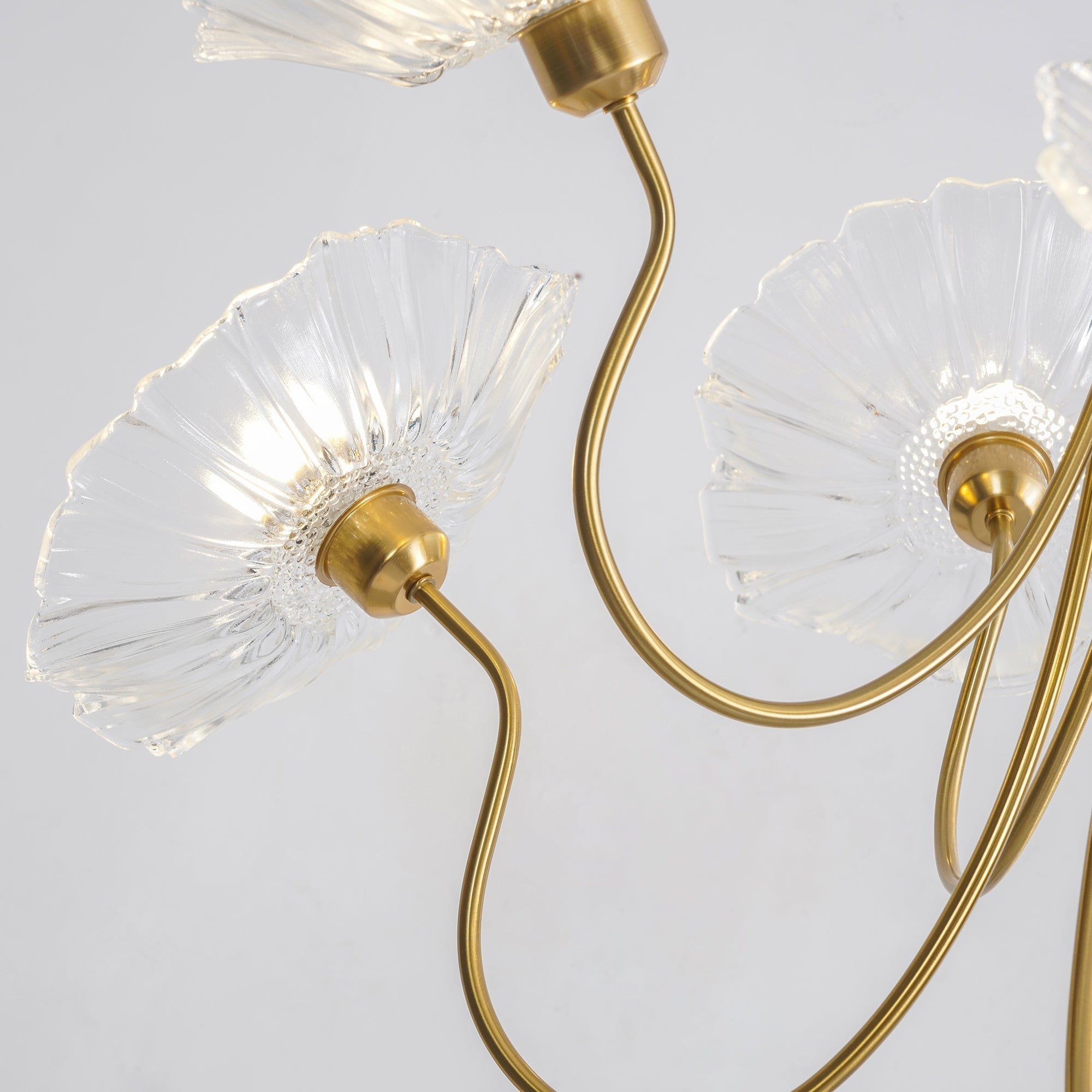 Lotus Leaf Glass Chandelier - Letslighting